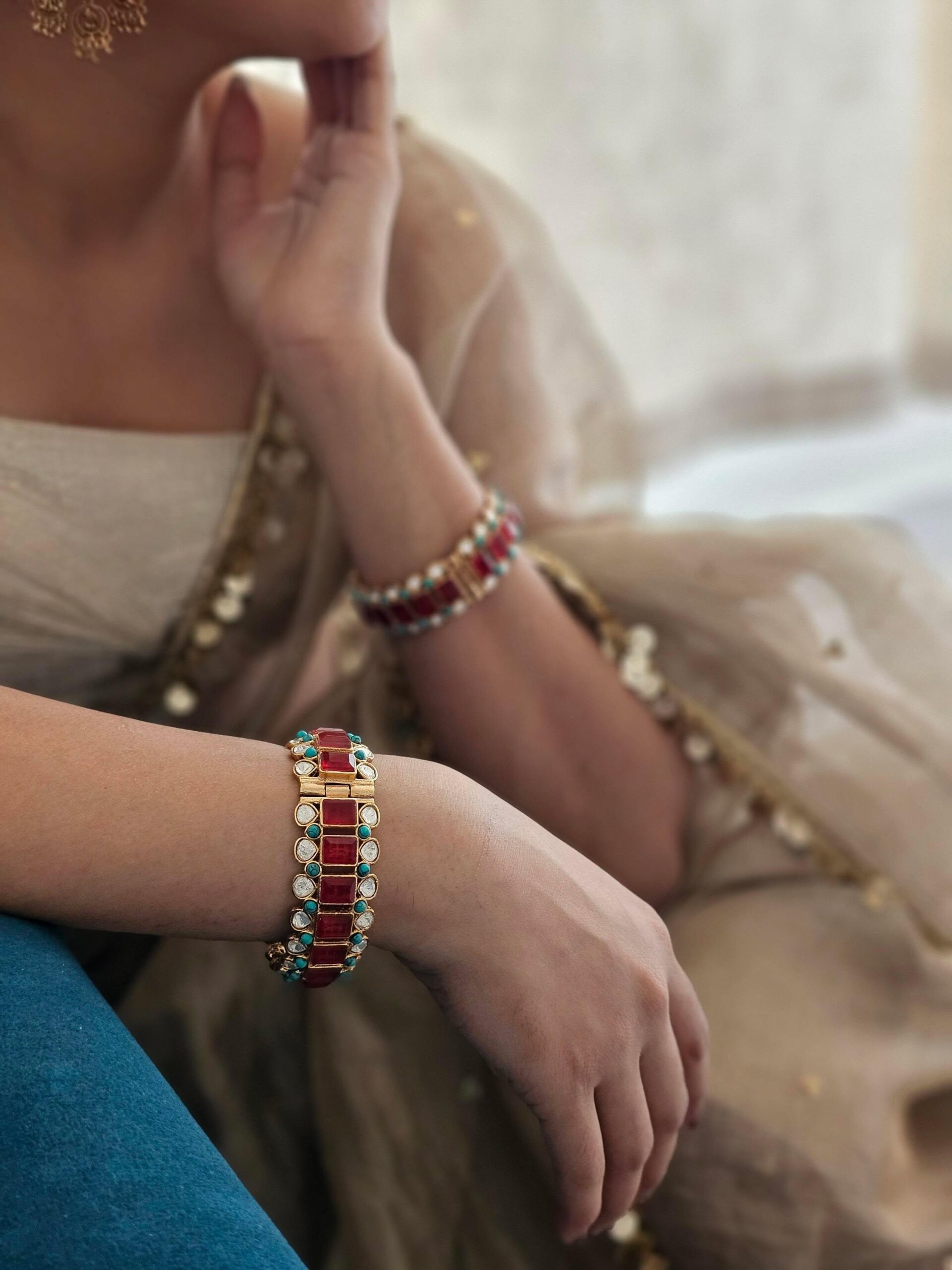 Savri polki bangles Thumbnail