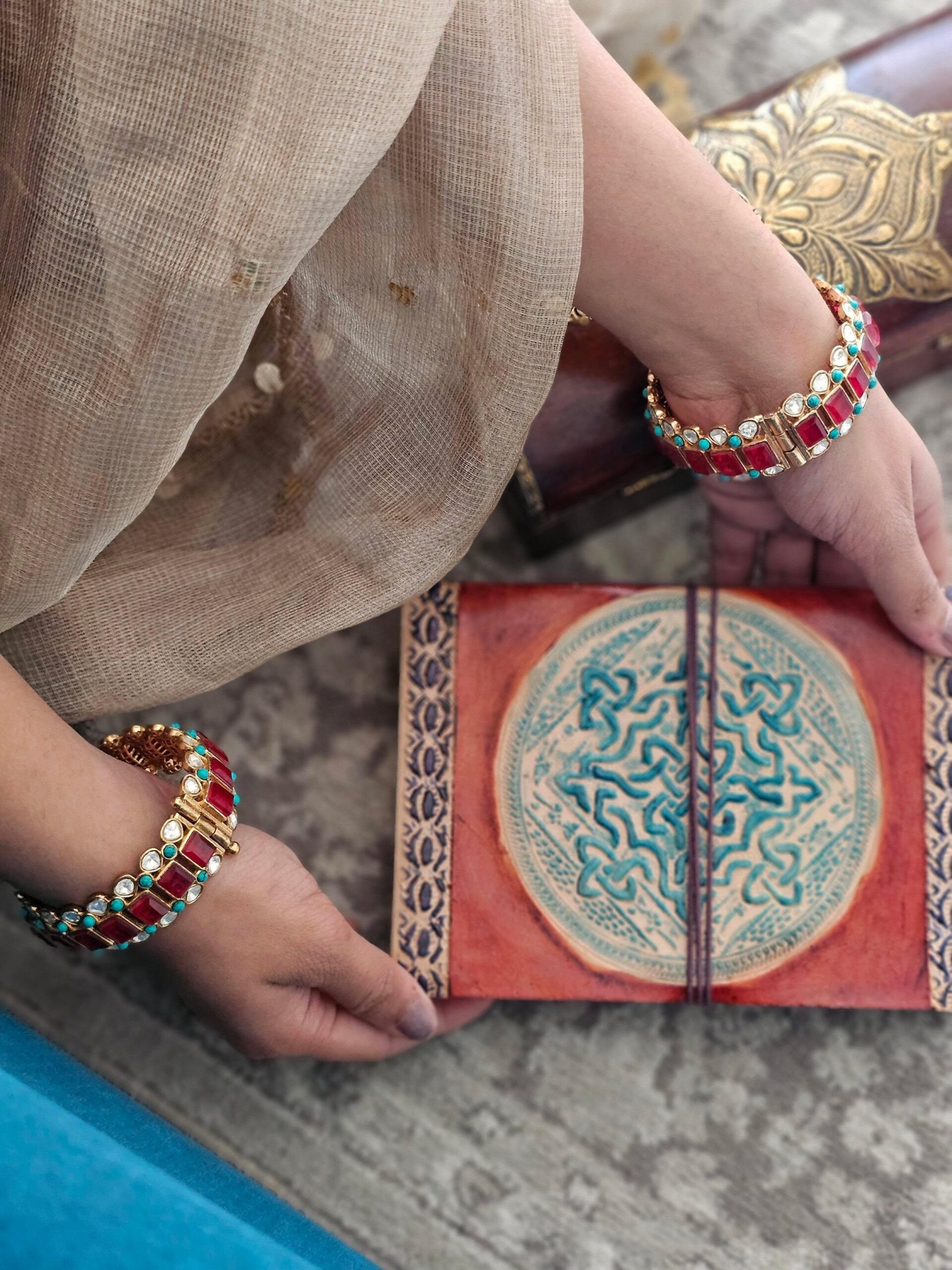 Savri polki bangles Thumbnail