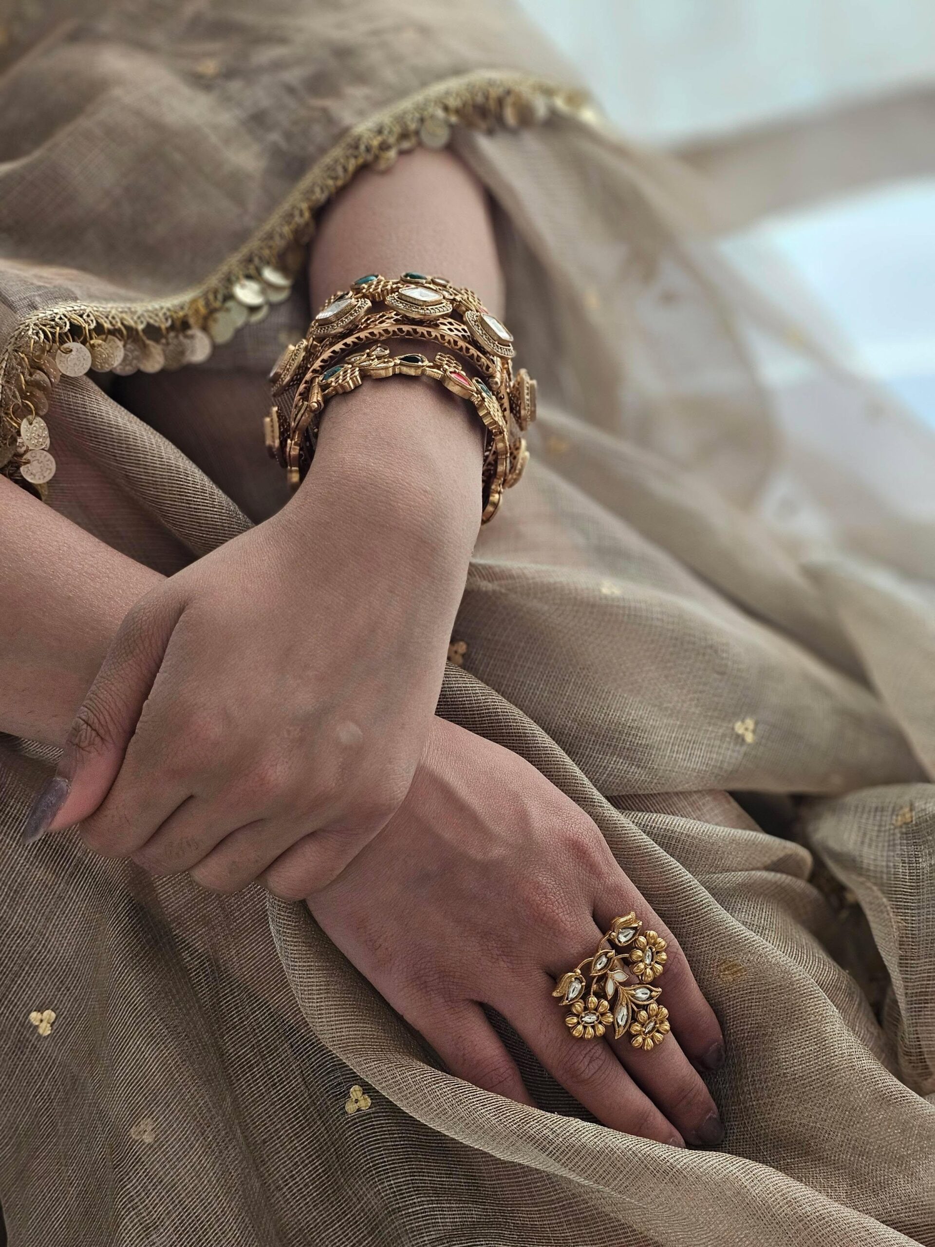 Eira polki bangles Thumbnail