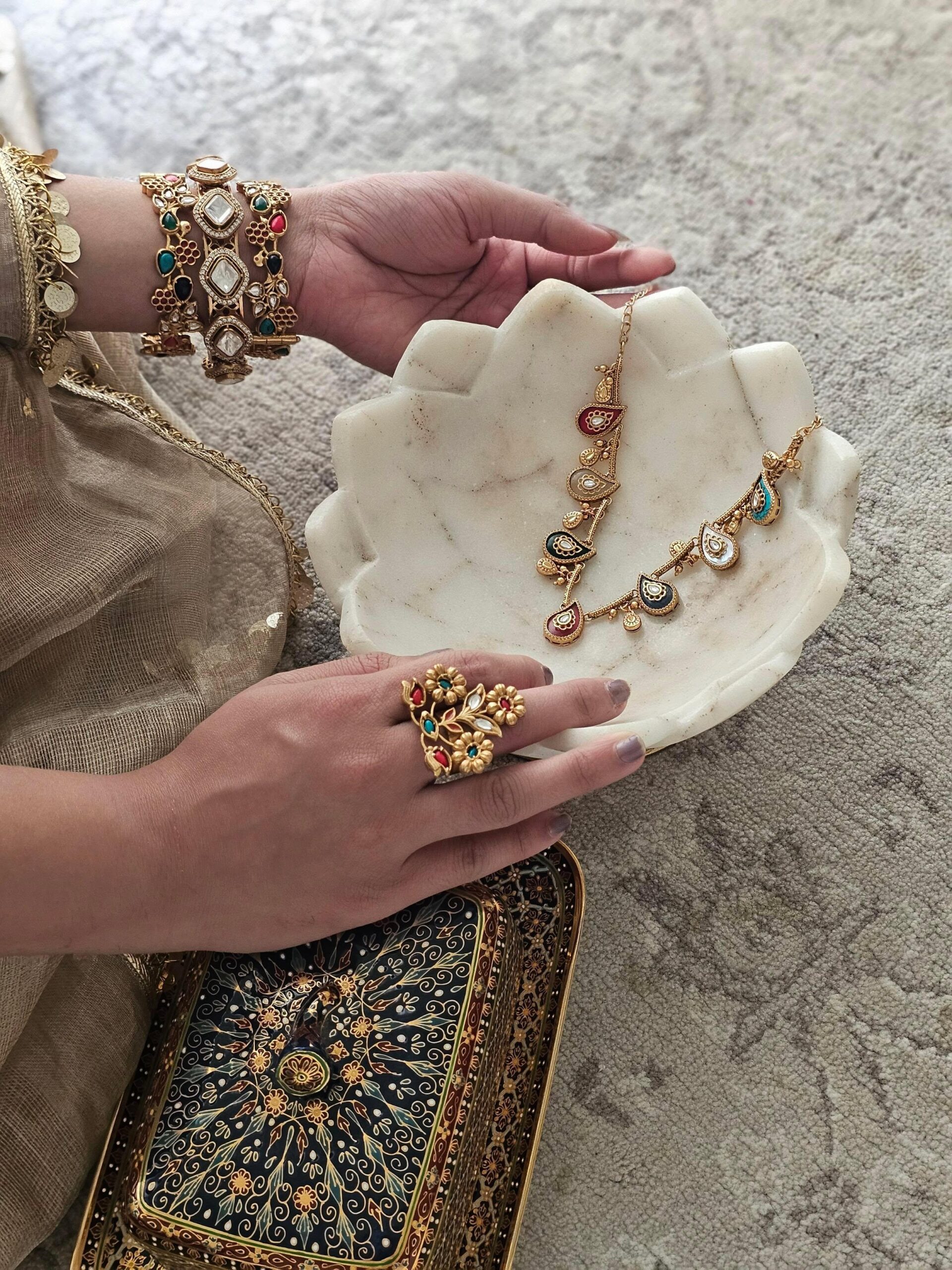 Eira polki bangles Thumbnail