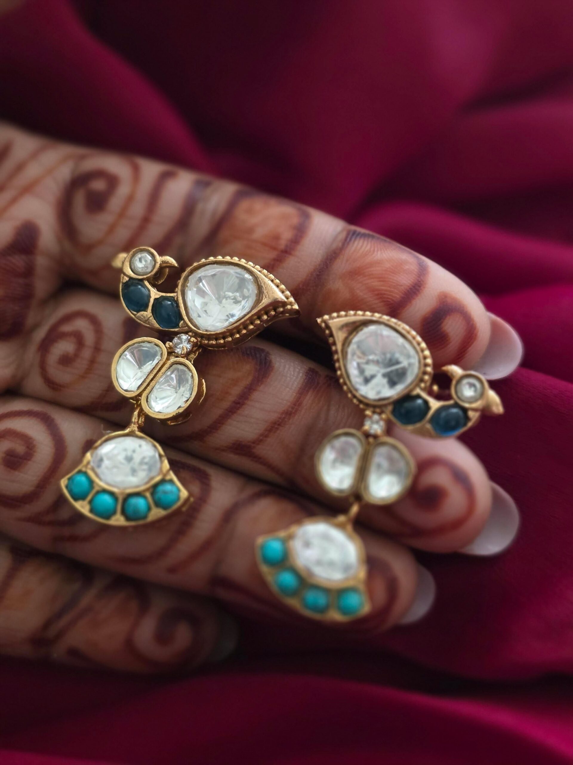 Malti pearl and polki necklace Thumbnail