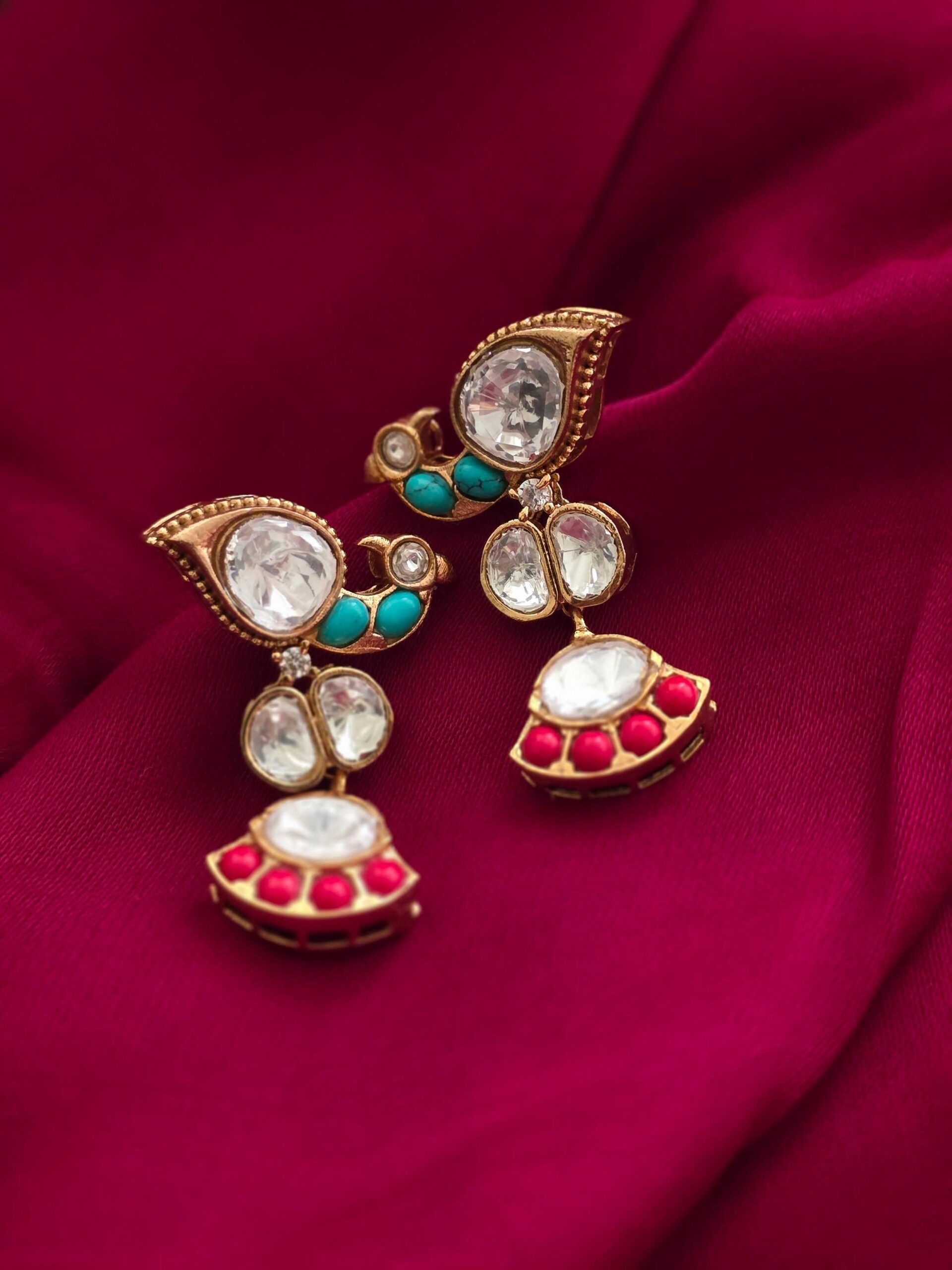 Malti pearl and polki necklace Thumbnail