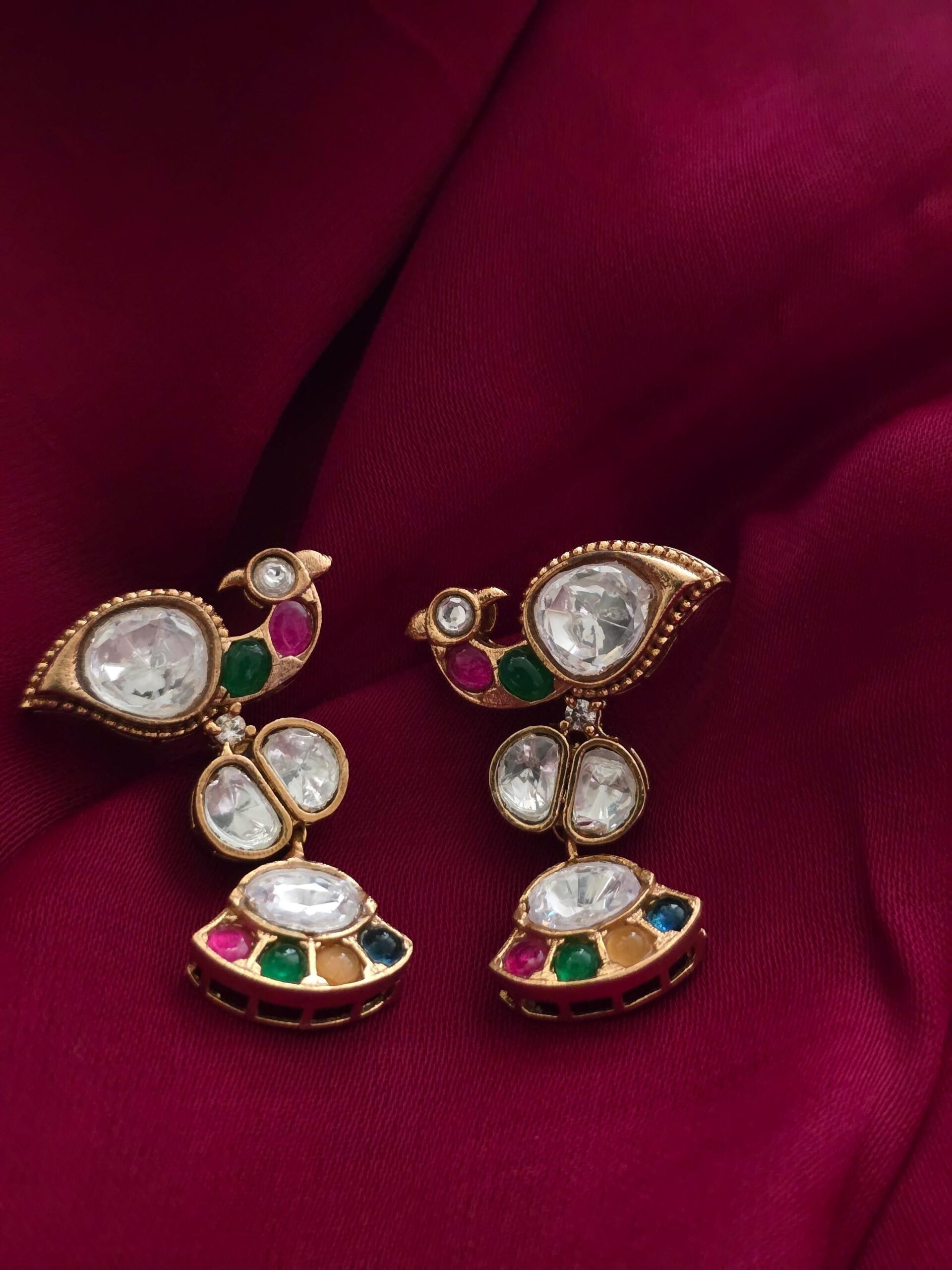 Malti pearl and polki necklace Thumbnail