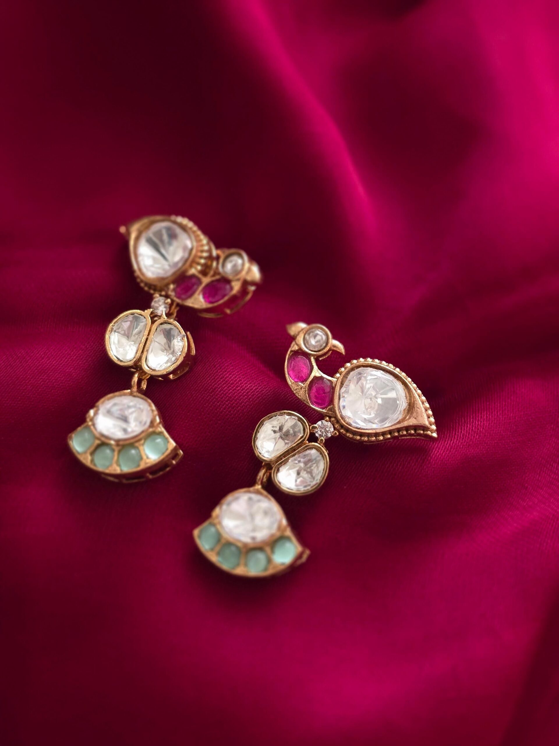 Malti pearl and polki necklace Thumbnail