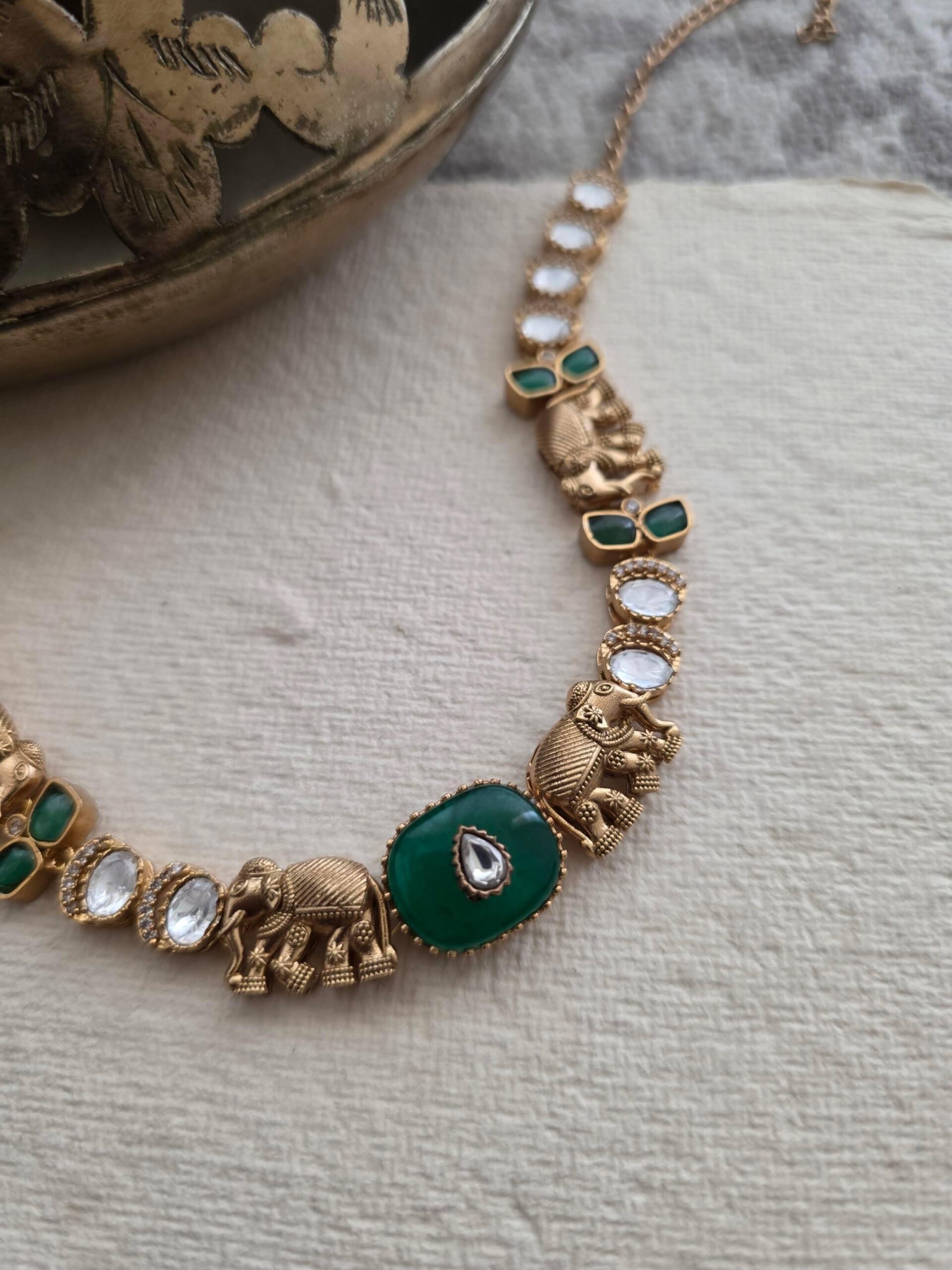 Haathi handcrafted choker Thumbnail