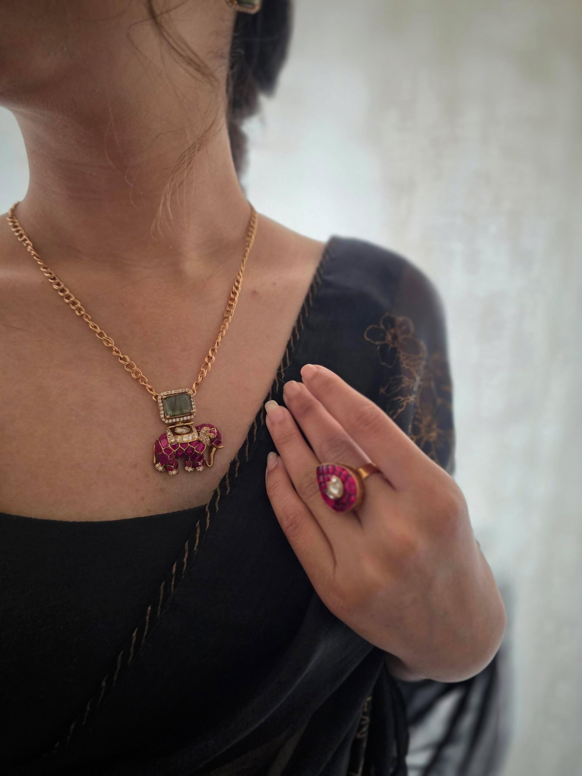 Haathi delicate necklace Thumbnail