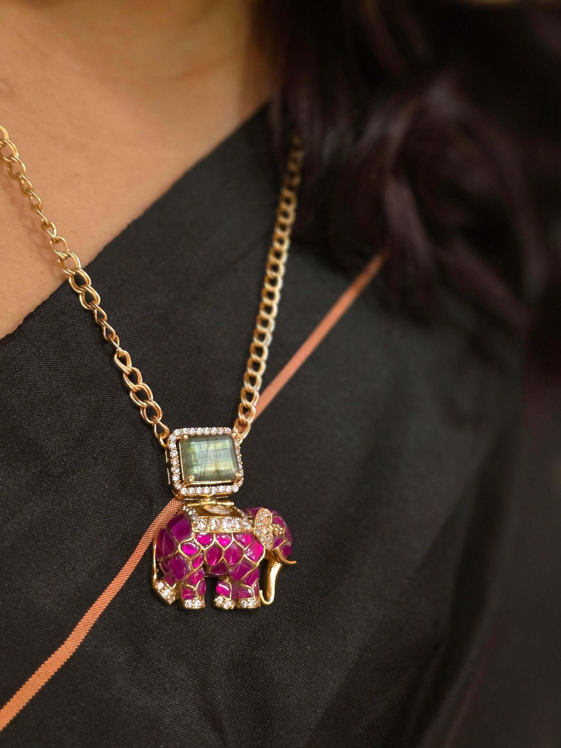 Haathi delicate necklace Thumbnail