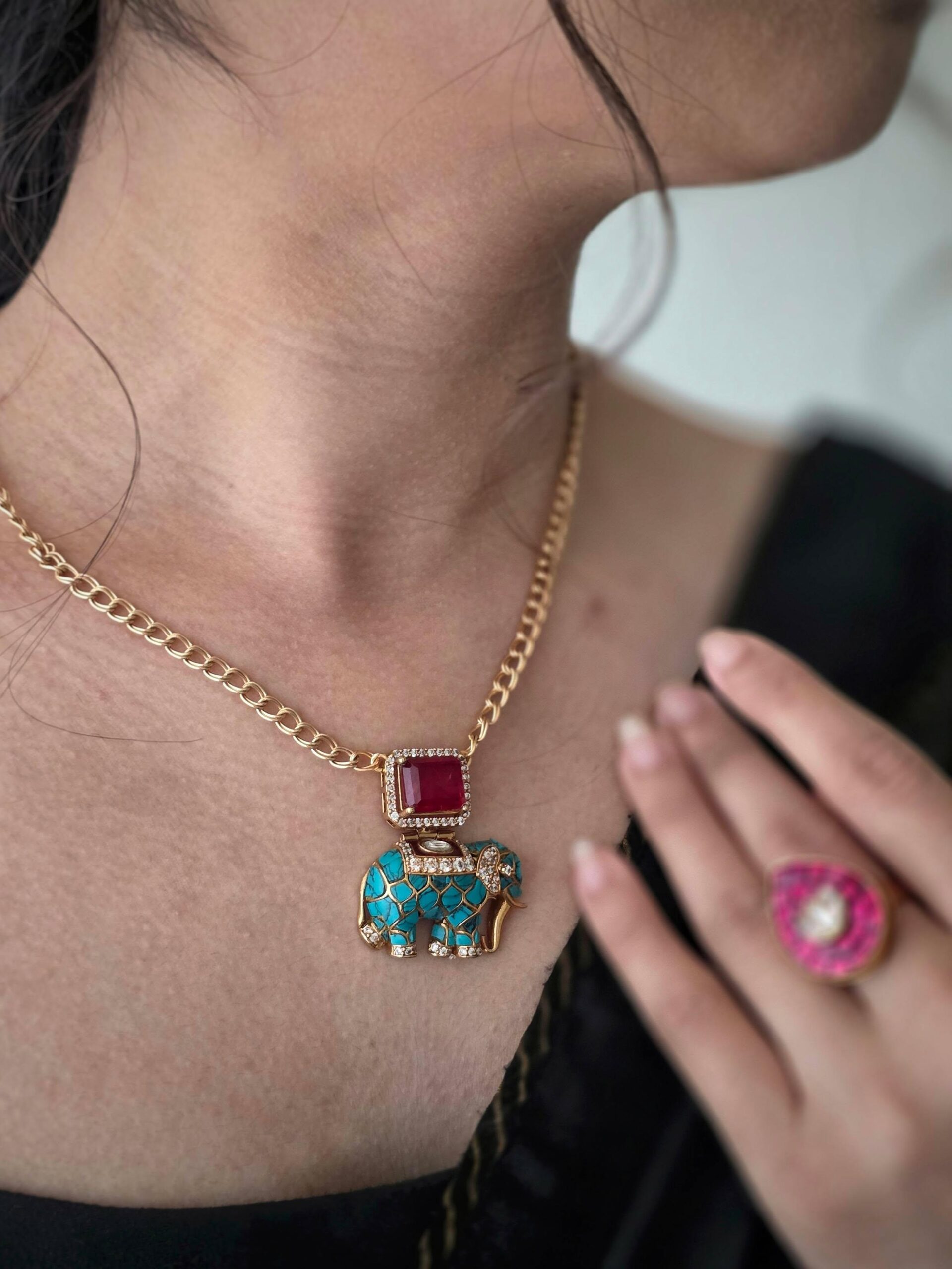 Haathi delicate necklace Thumbnail