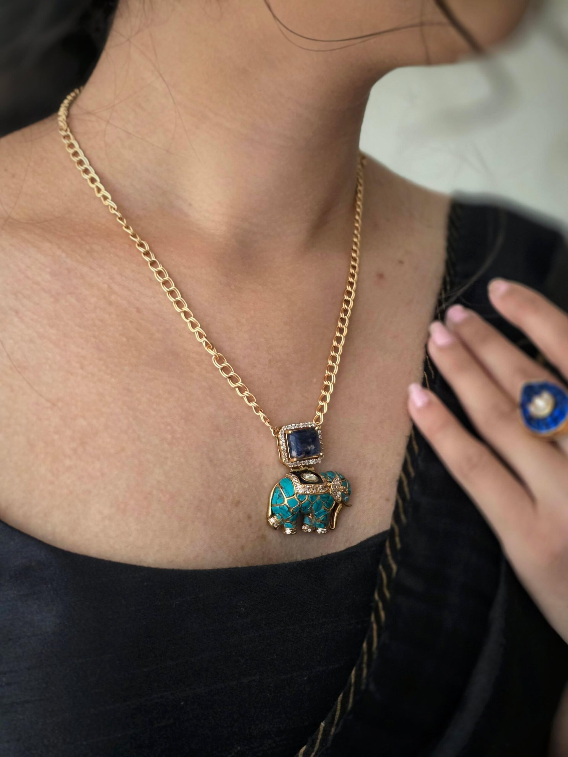 Haathi delicate necklace Thumbnail