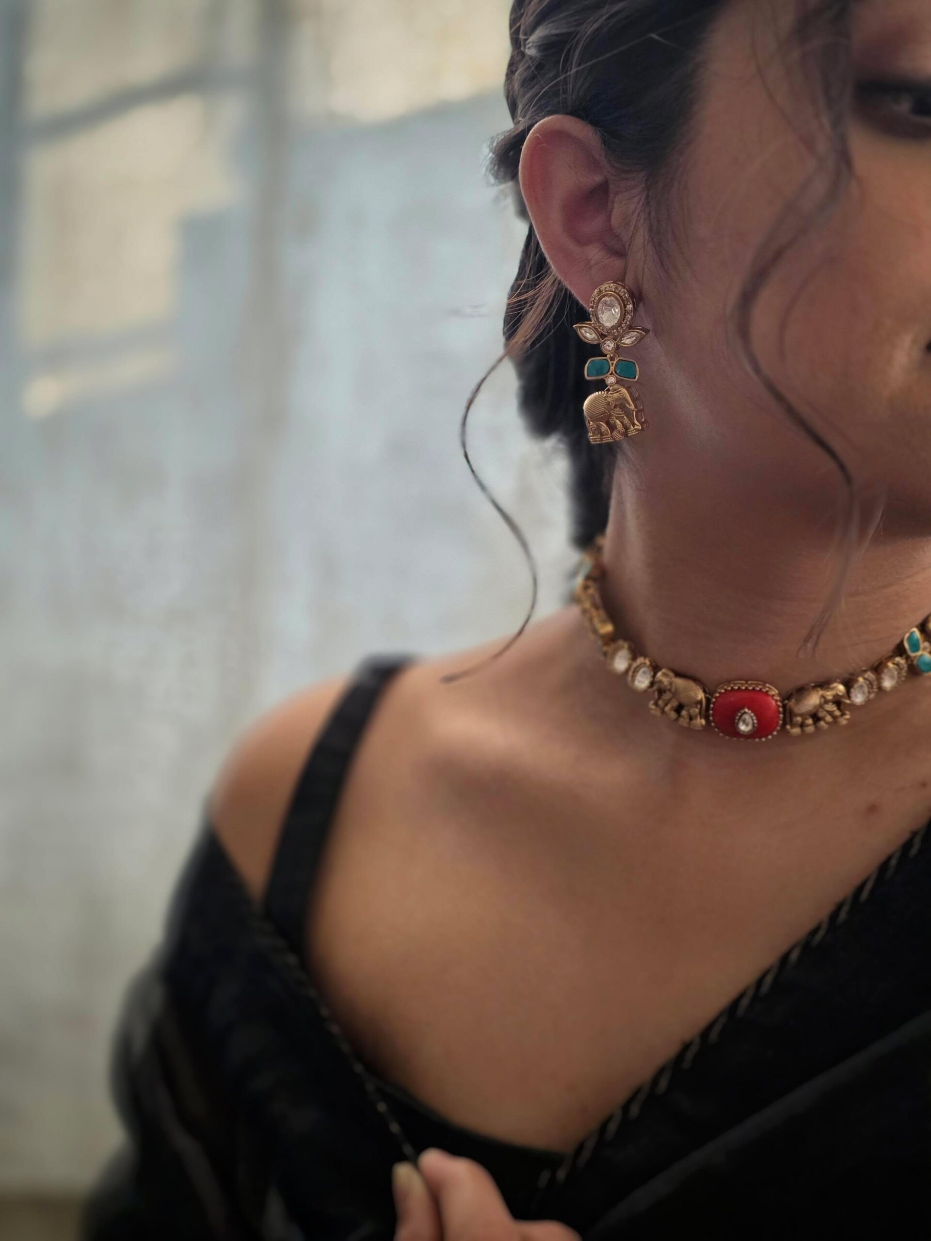 Haathi handcrafted choker Thumbnail