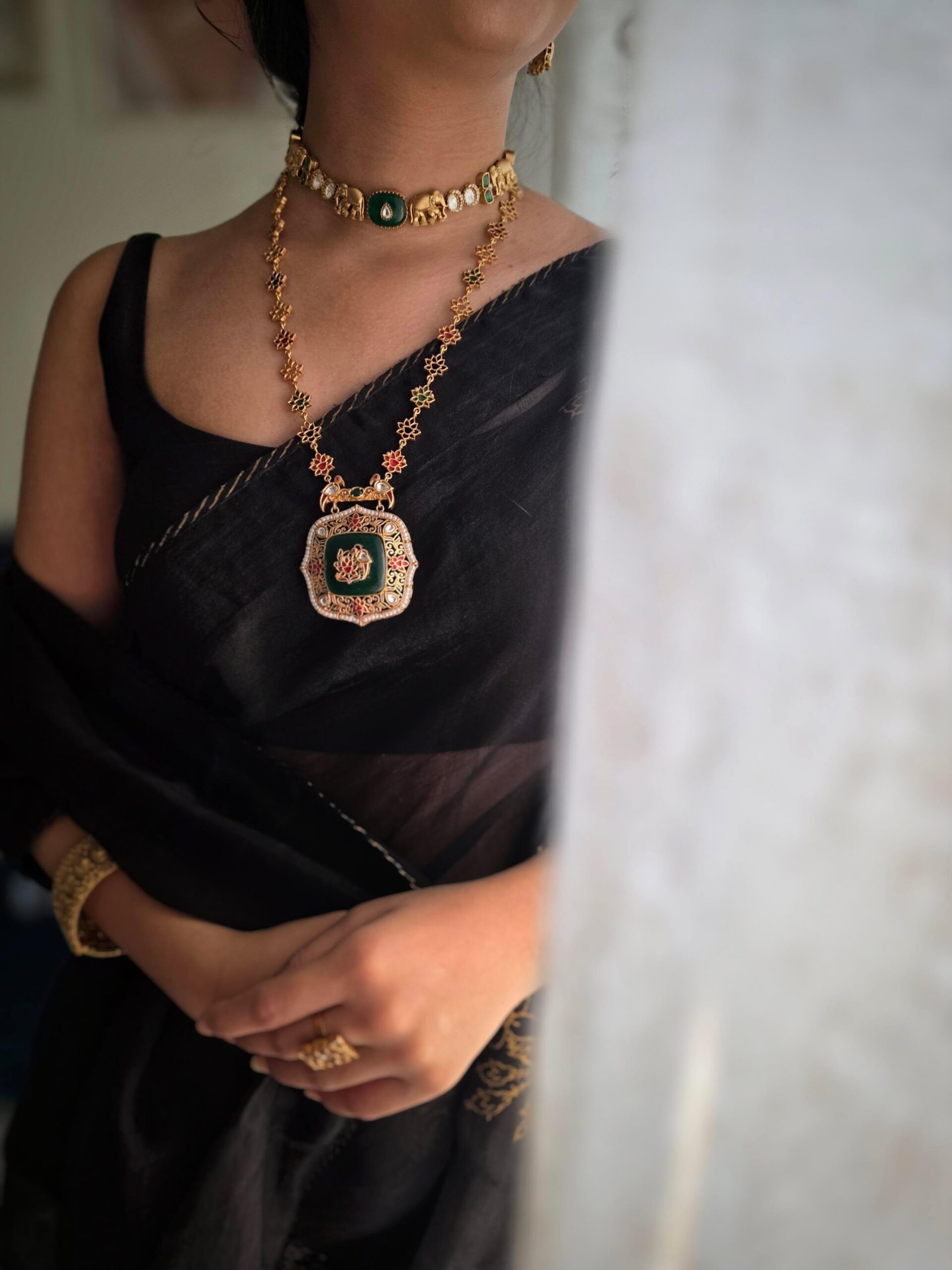 Haathi handcrafted choker Thumbnail