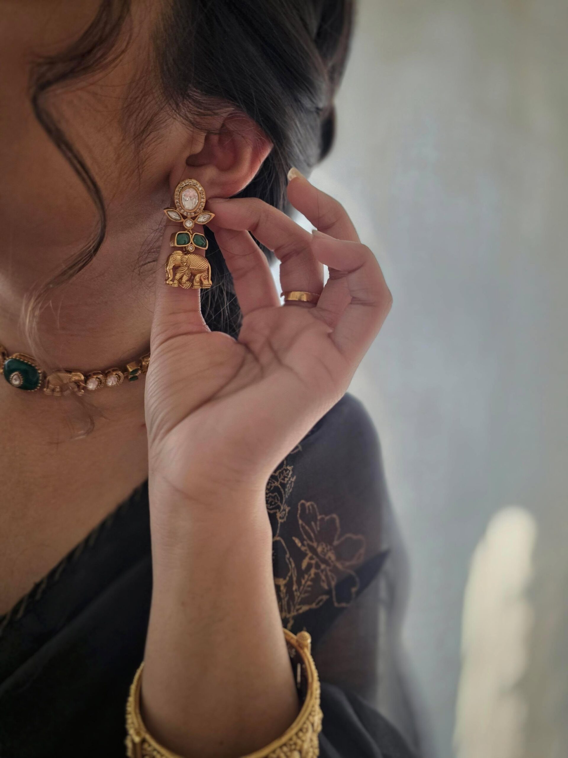 Haathi handcrafted choker Thumbnail