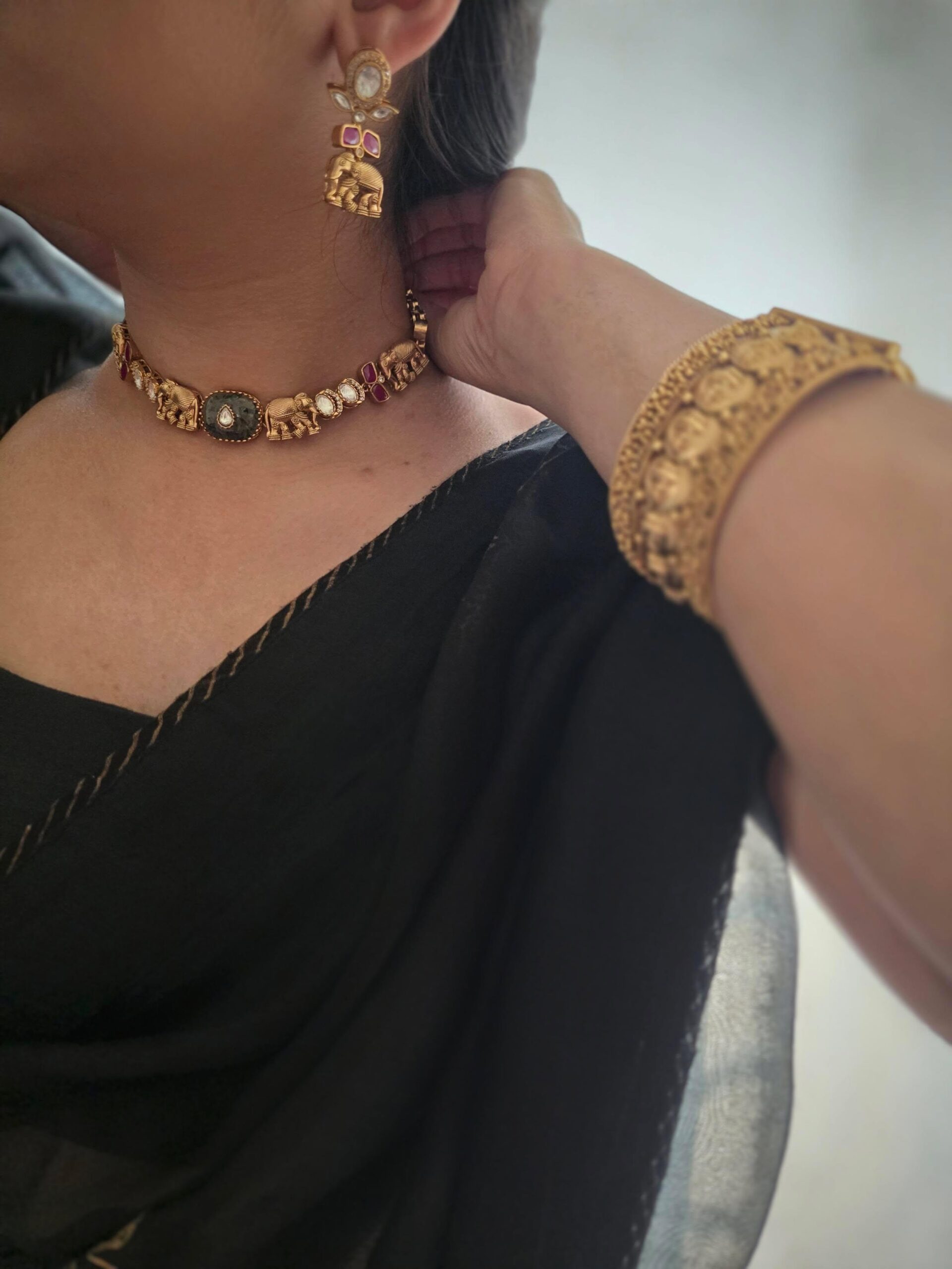 Haathi handcrafted choker Thumbnail