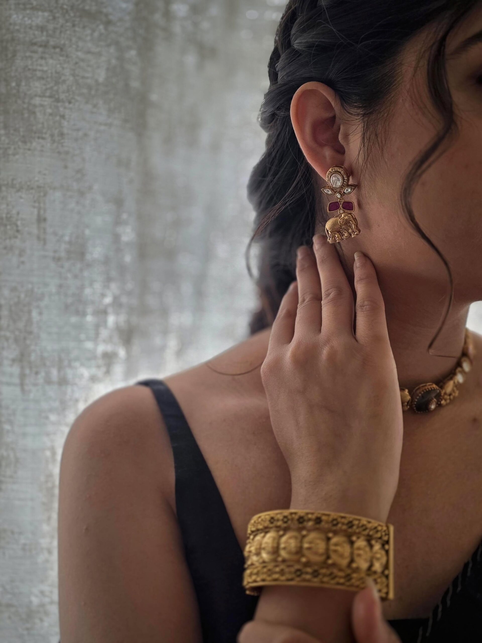 Haathi handcrafted choker Thumbnail