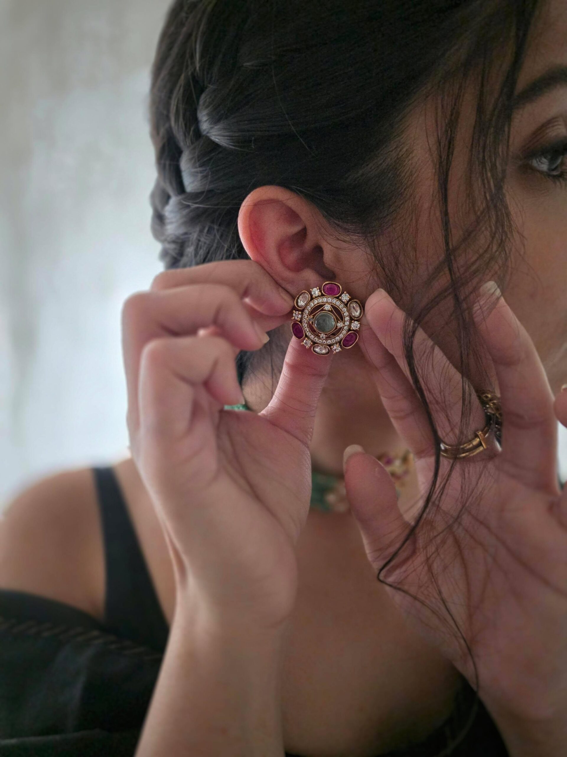 Raia pearl and polki choker Thumbnail