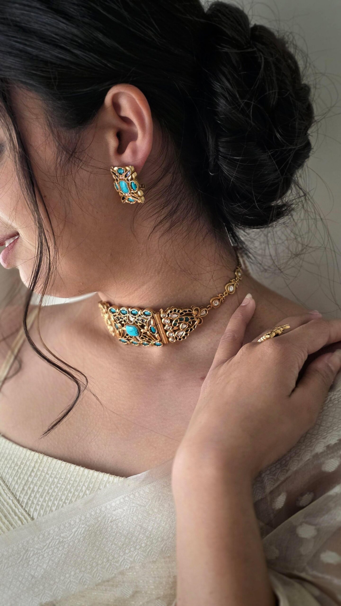 Megha handcrafted choker Thumbnail