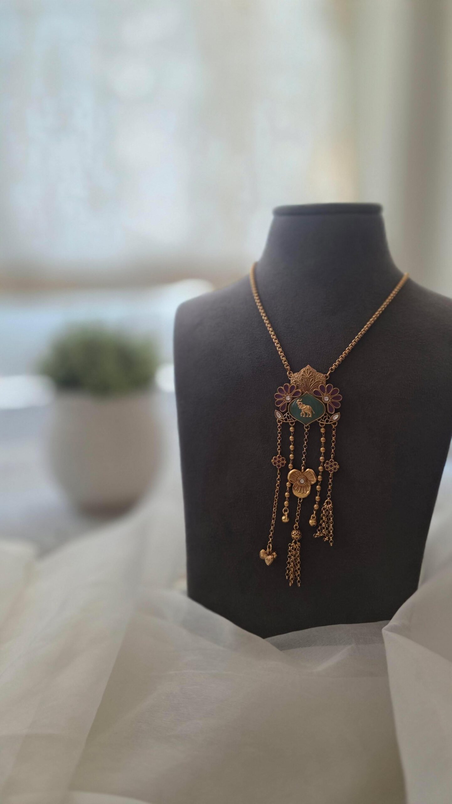 Madhuban handcrafted delicate necklace Thumbnail