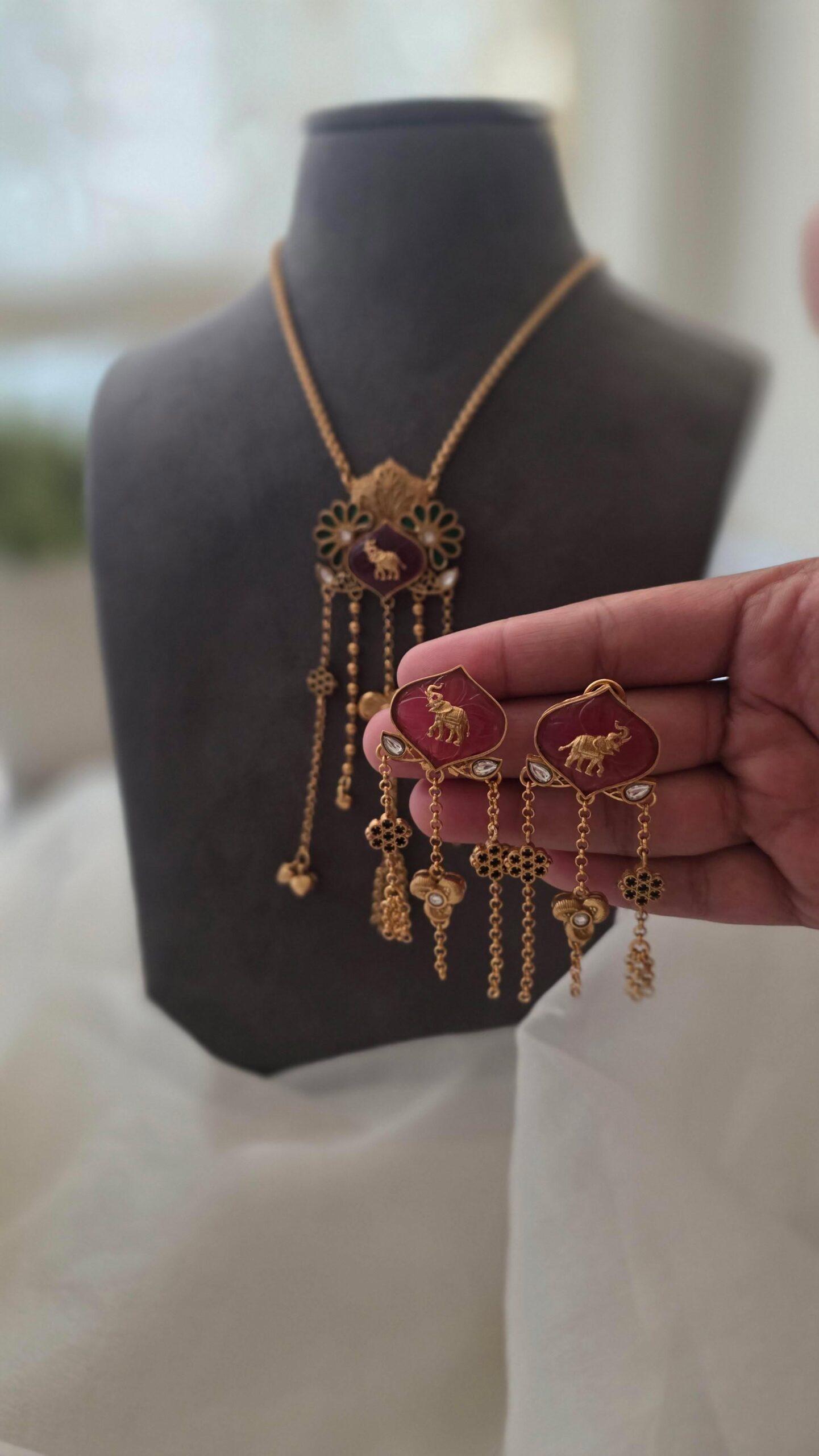 Madhuban handcrafted delicate necklace Thumbnail