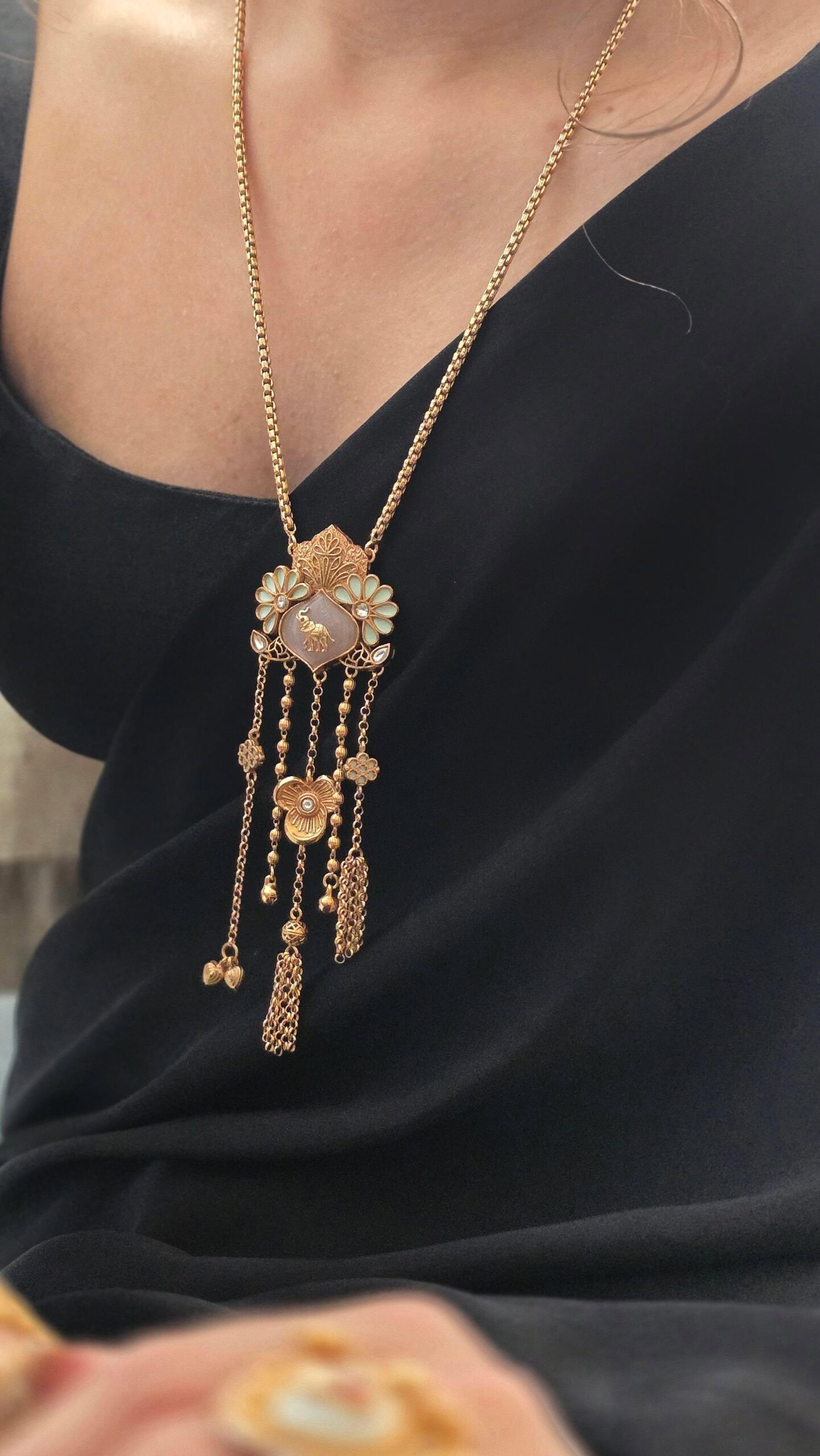 Madhuban handcrafted delicate necklace Thumbnail