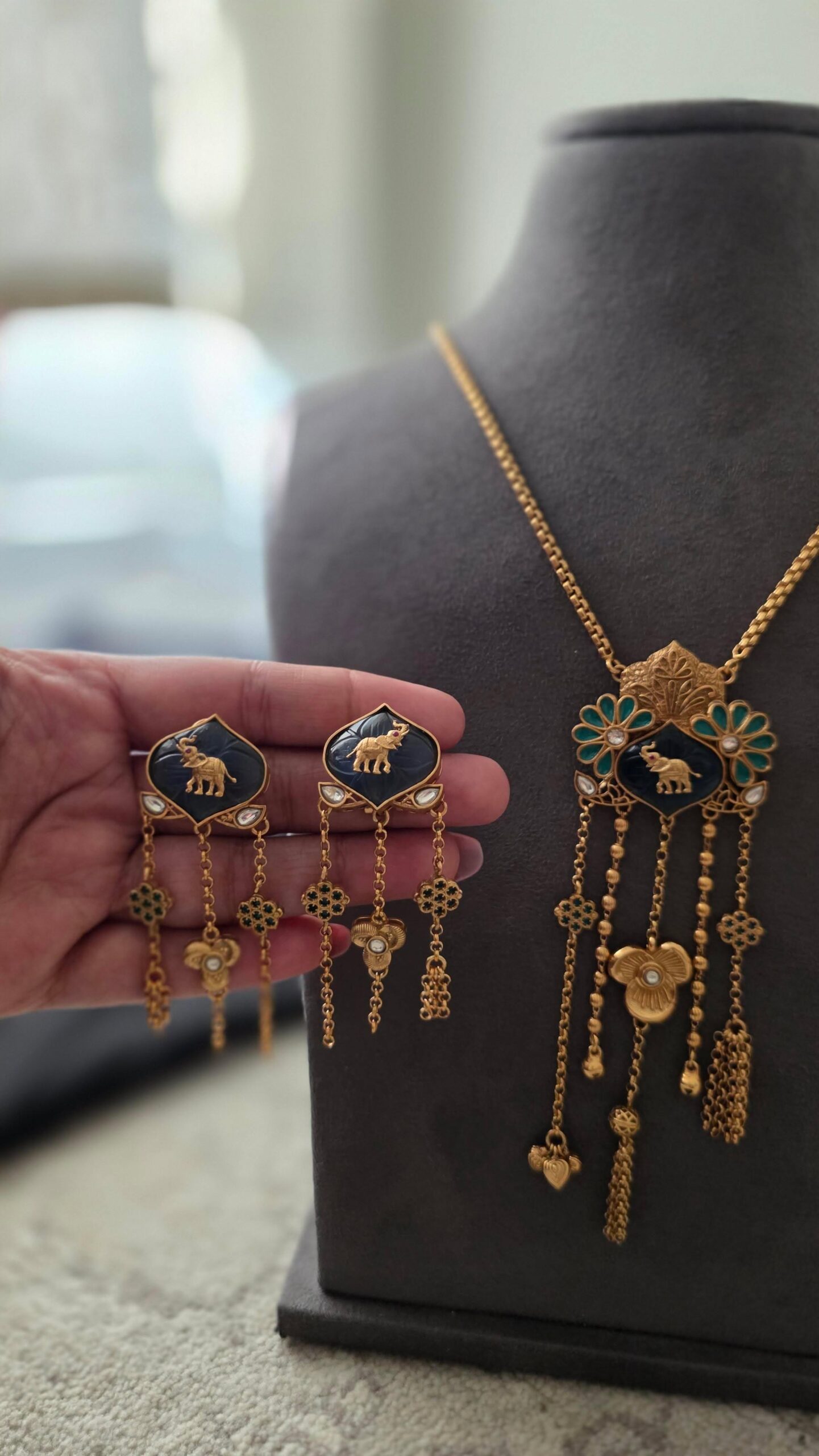 Madhuban handcrafted delicate necklace Thumbnail