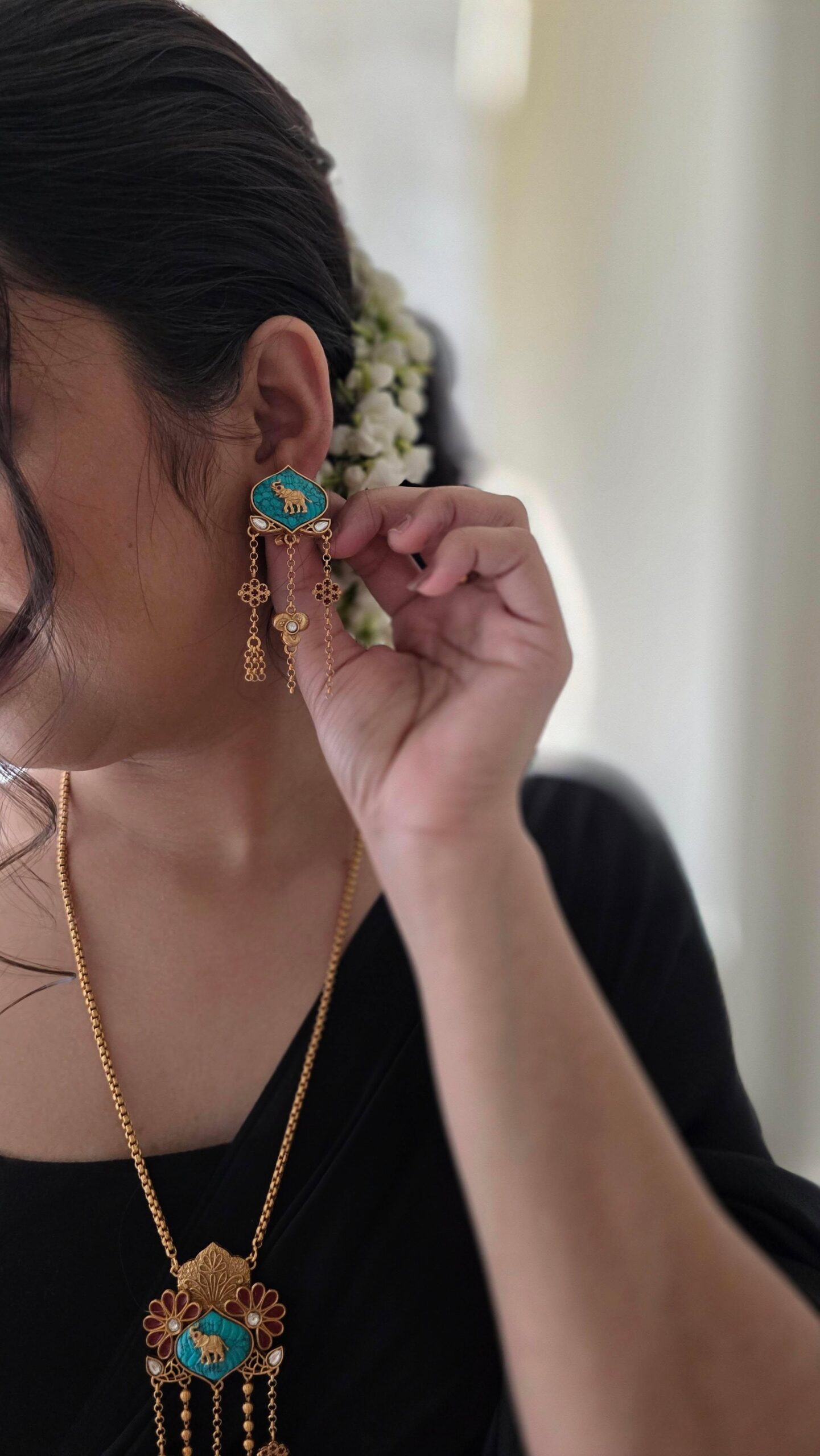 Madhuban handcrafted delicate necklace Thumbnail