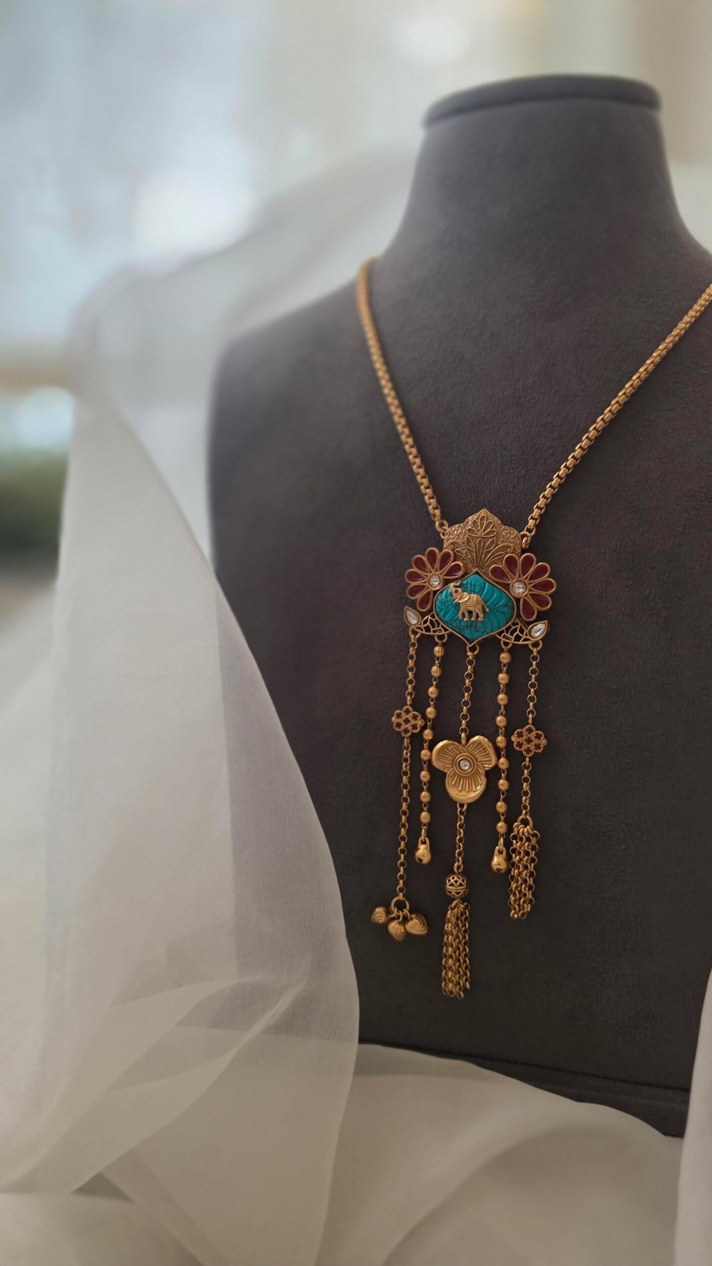 Madhuban handcrafted delicate necklace Thumbnail