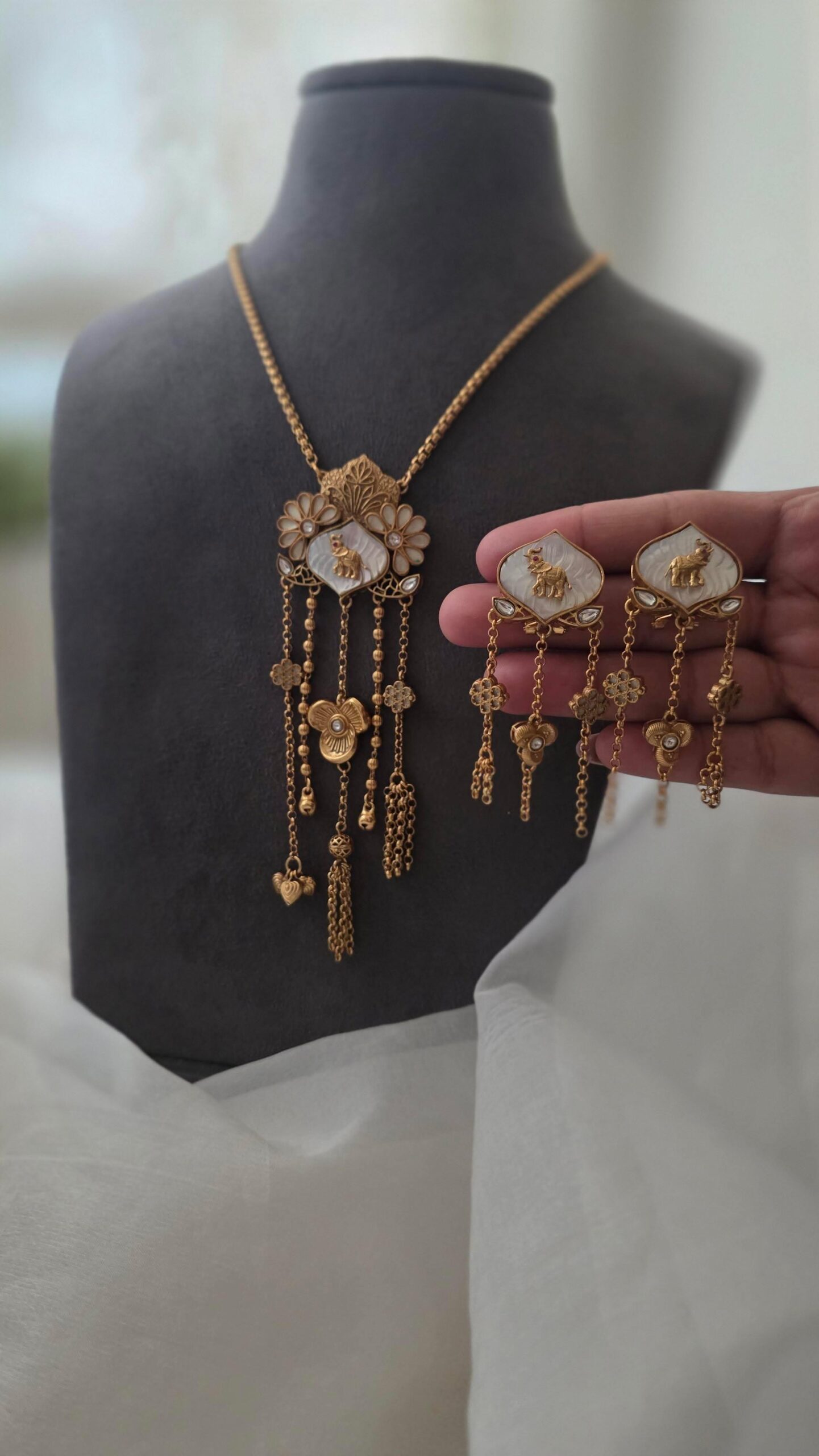 Madhuban handcrafted delicate necklace Thumbnail