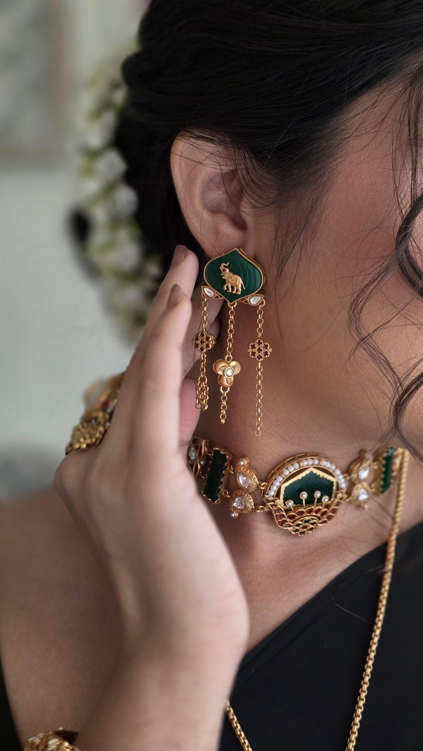 Madhuban handcrafted delicate necklace Thumbnail