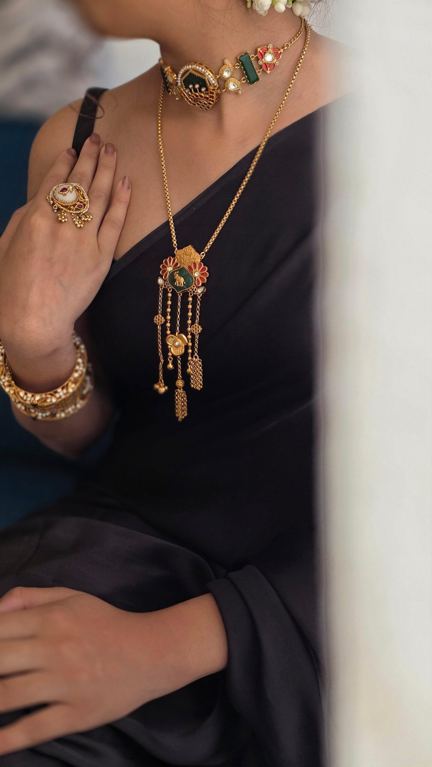 Madhuban handcrafted delicate necklace Thumbnail