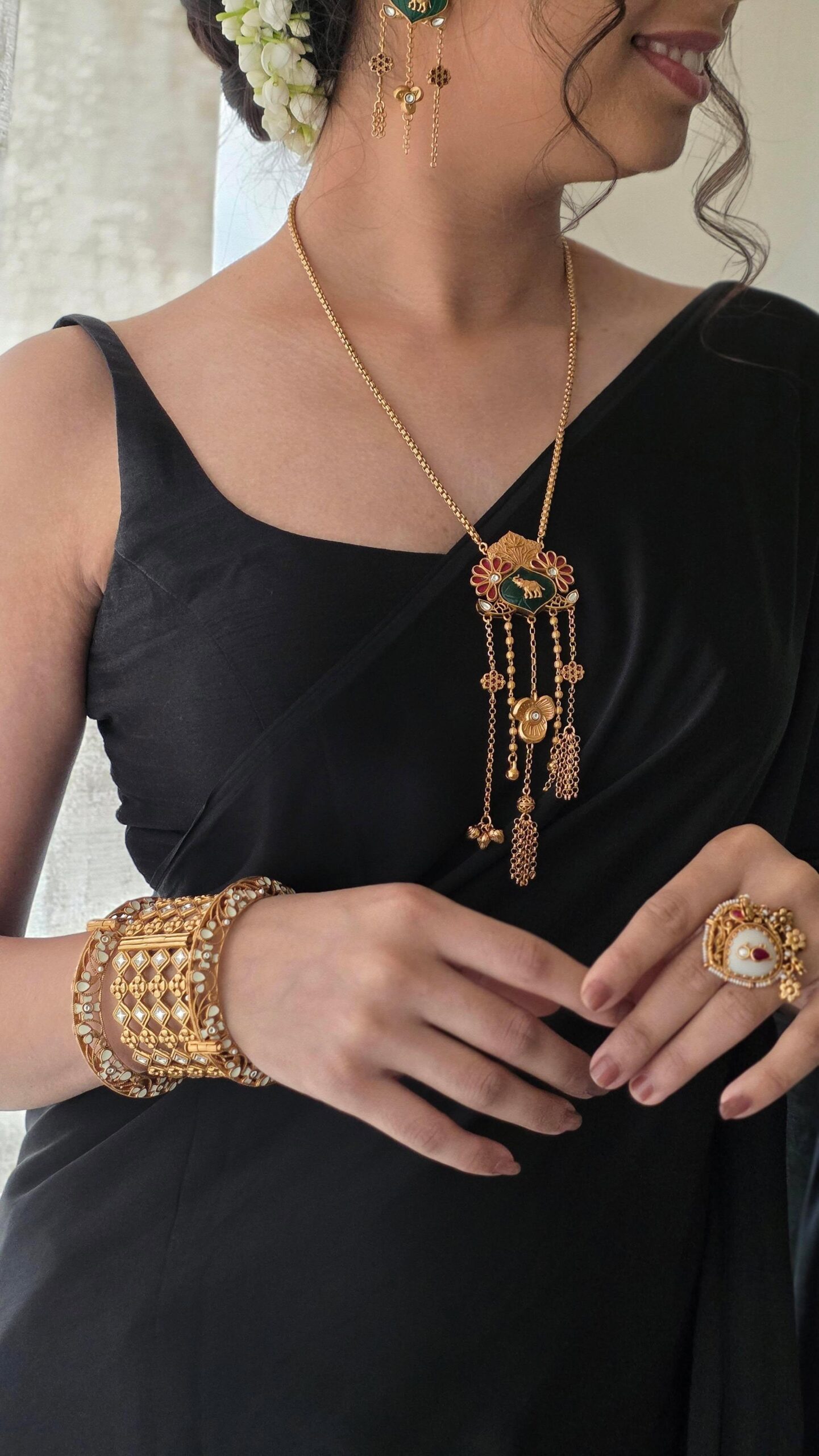 Madhuban handcrafted delicate necklace Thumbnail