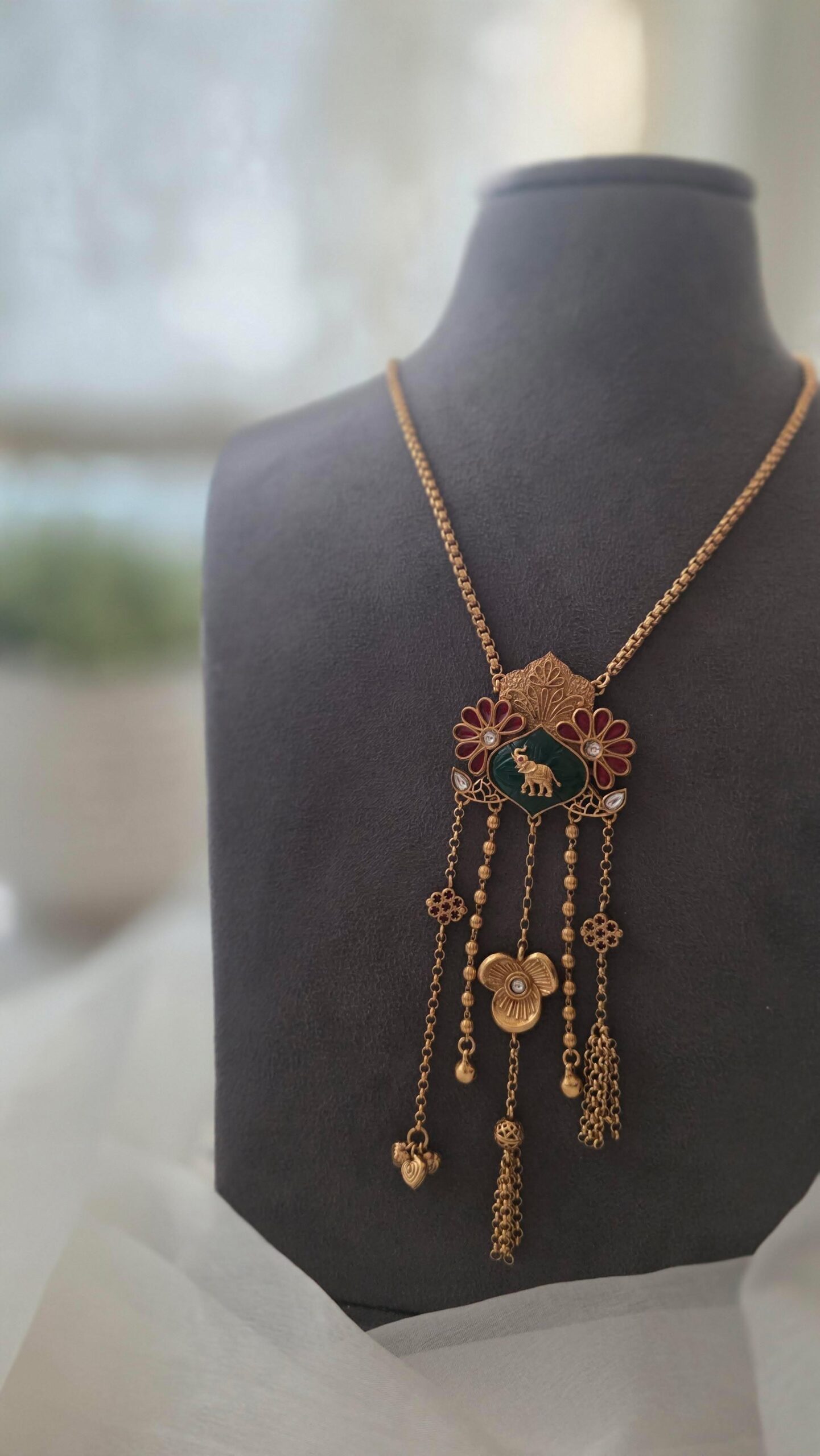 Madhuban handcrafted delicate necklace Thumbnail