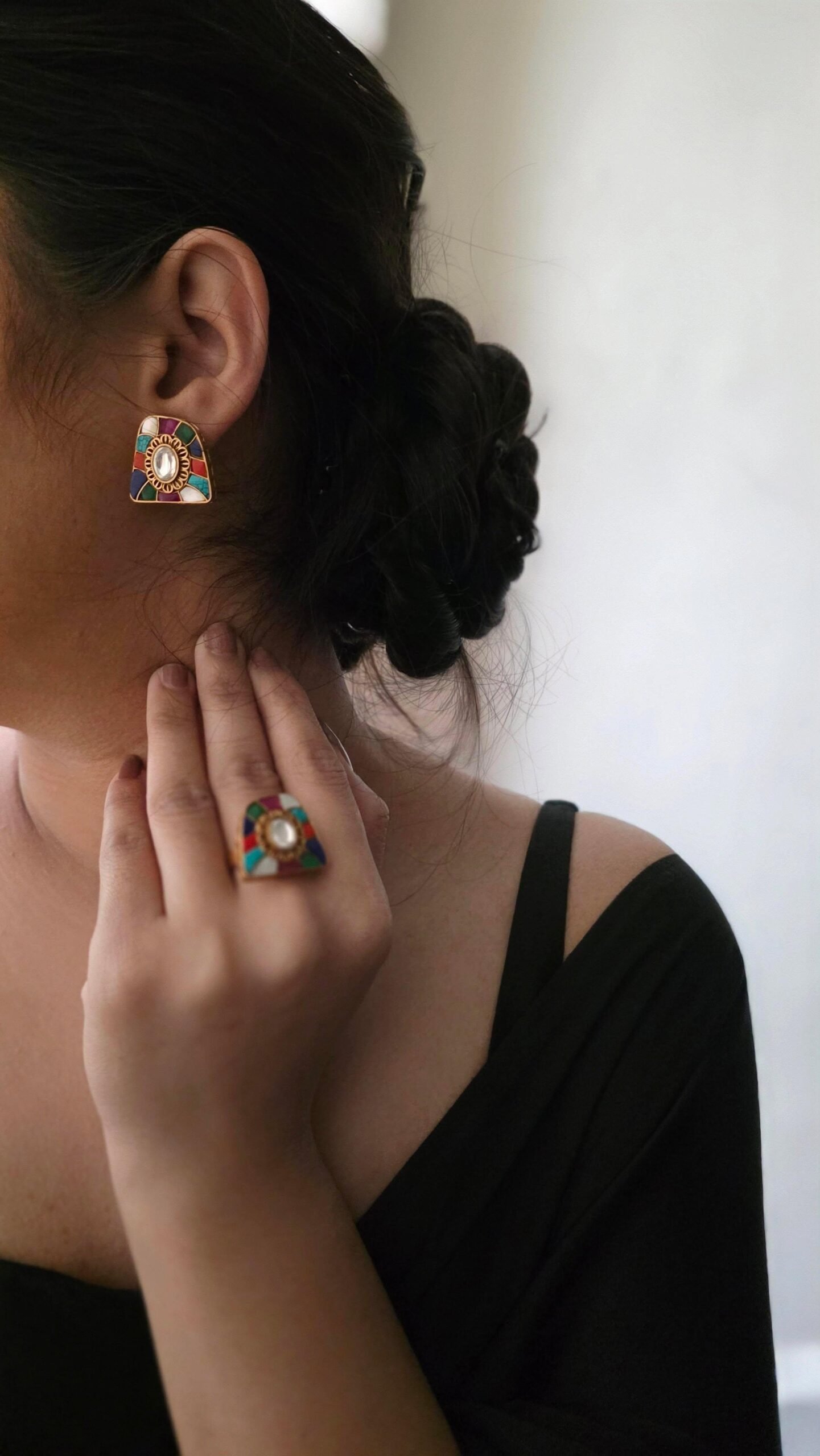 Yuvi handcrafted studs Thumbnail