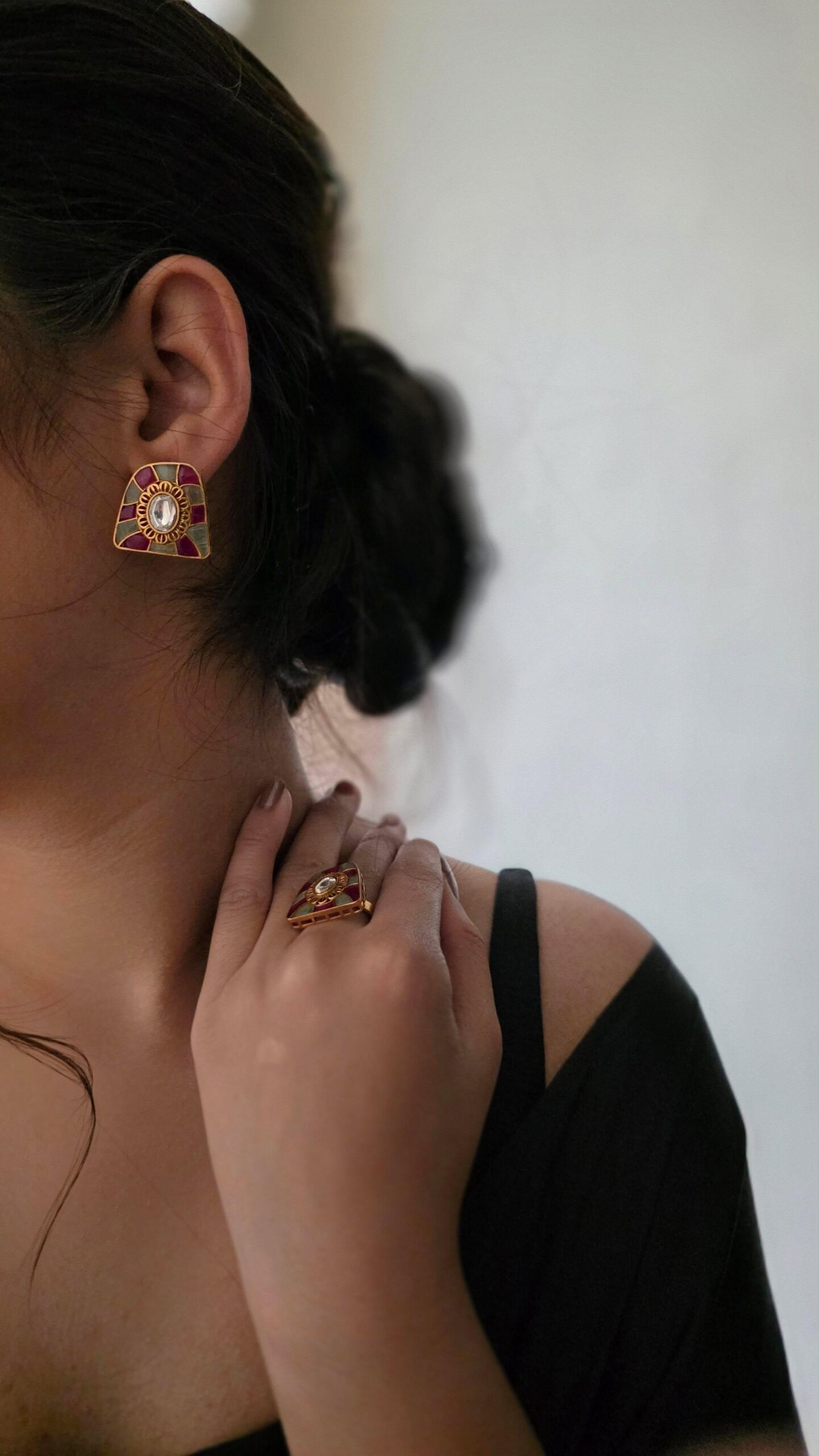 Yuvi handcrafted studs Thumbnail