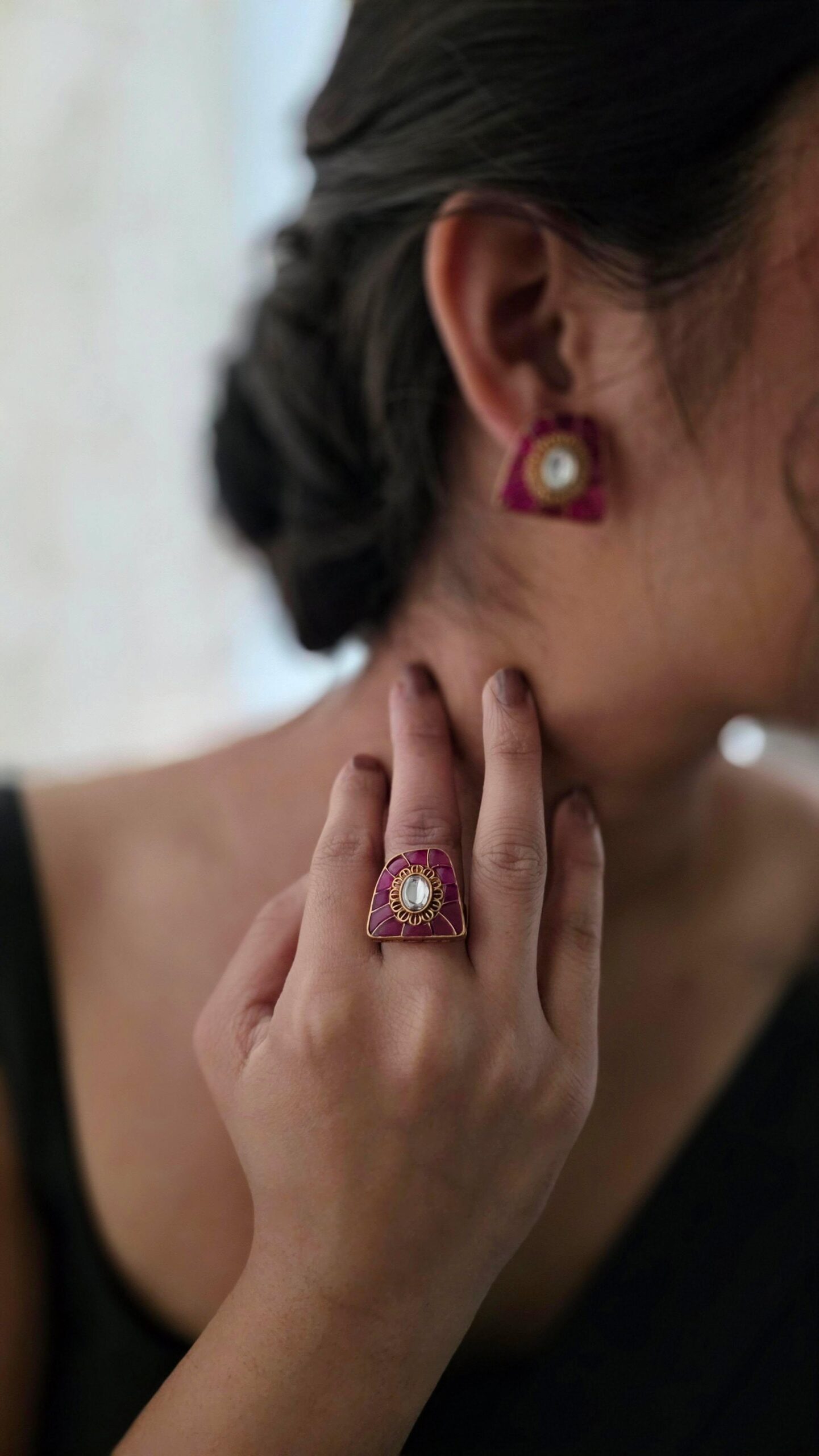 Yuvi handcrafted studs Thumbnail