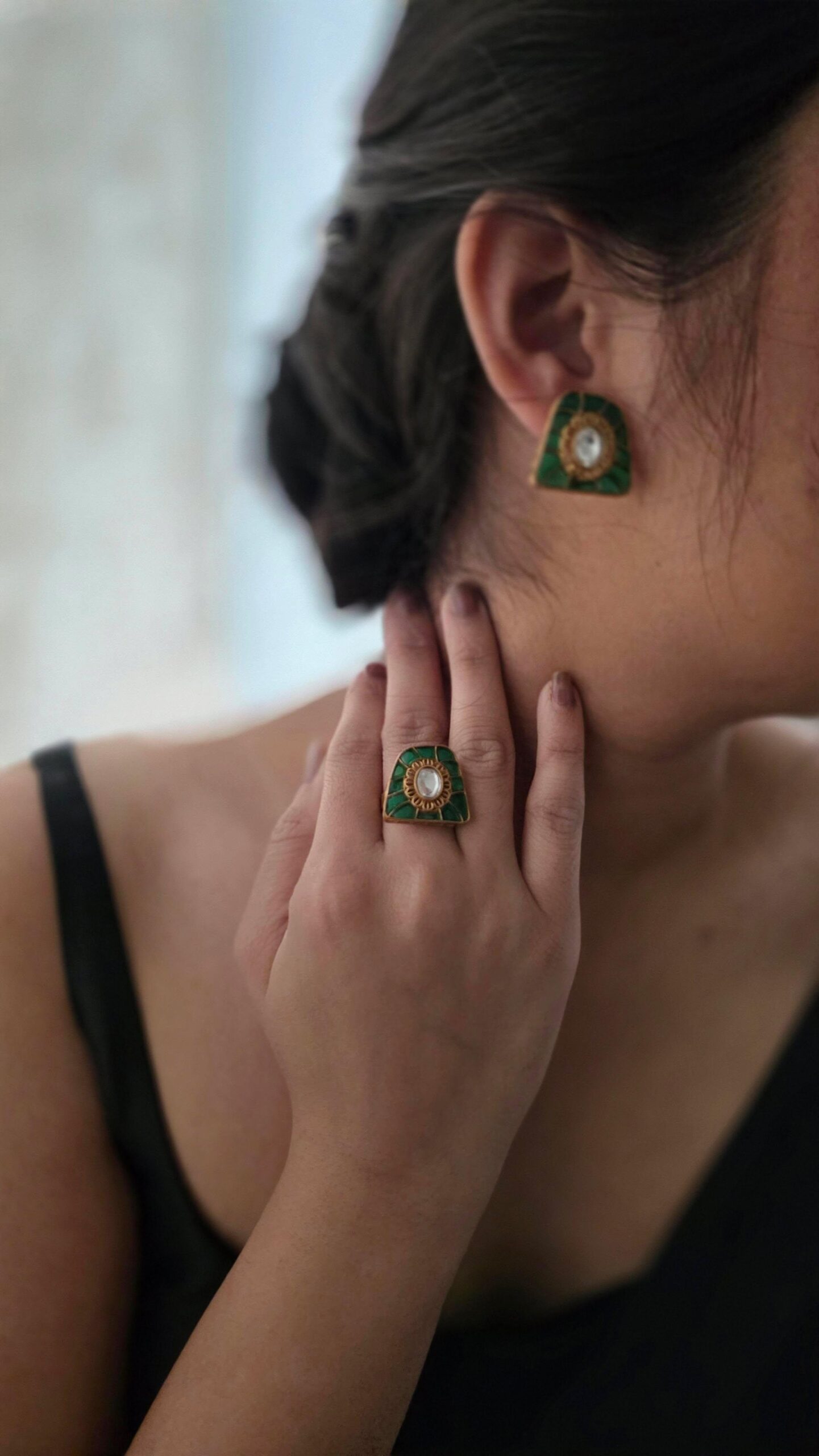 Yuvi handcrafted studs Thumbnail