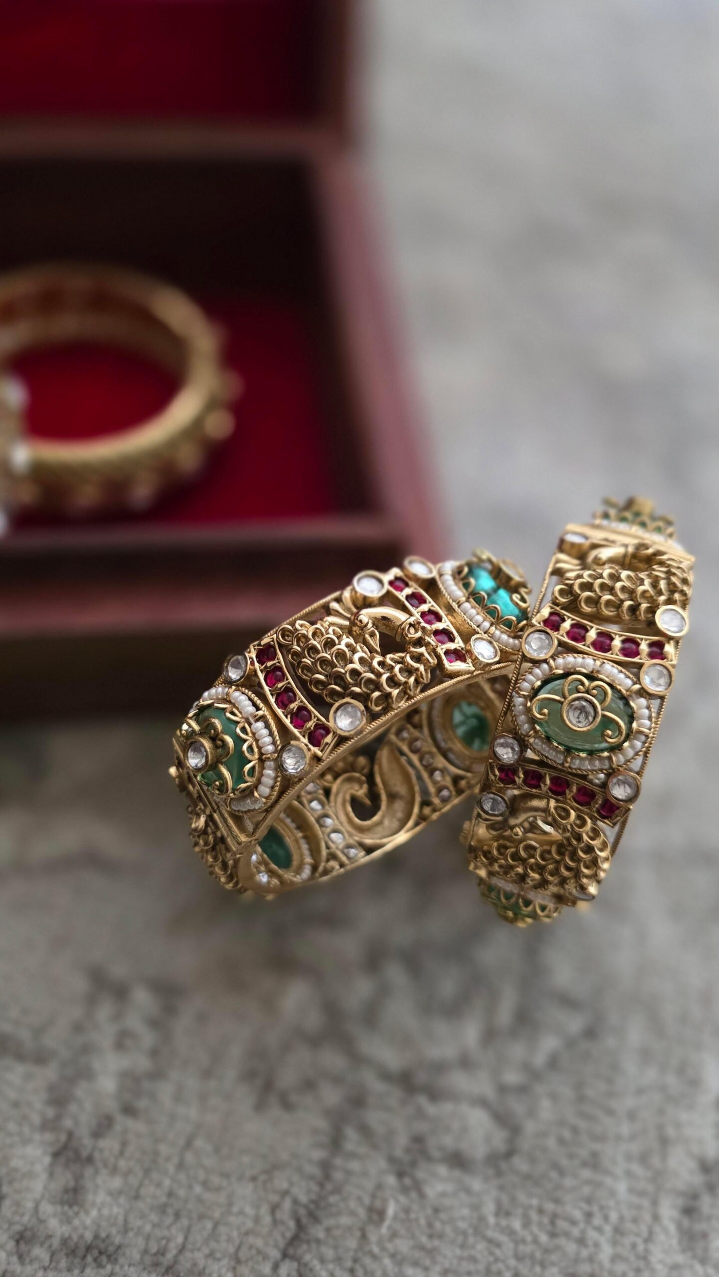 Mehal handcrafted openable bangles Thumbnail