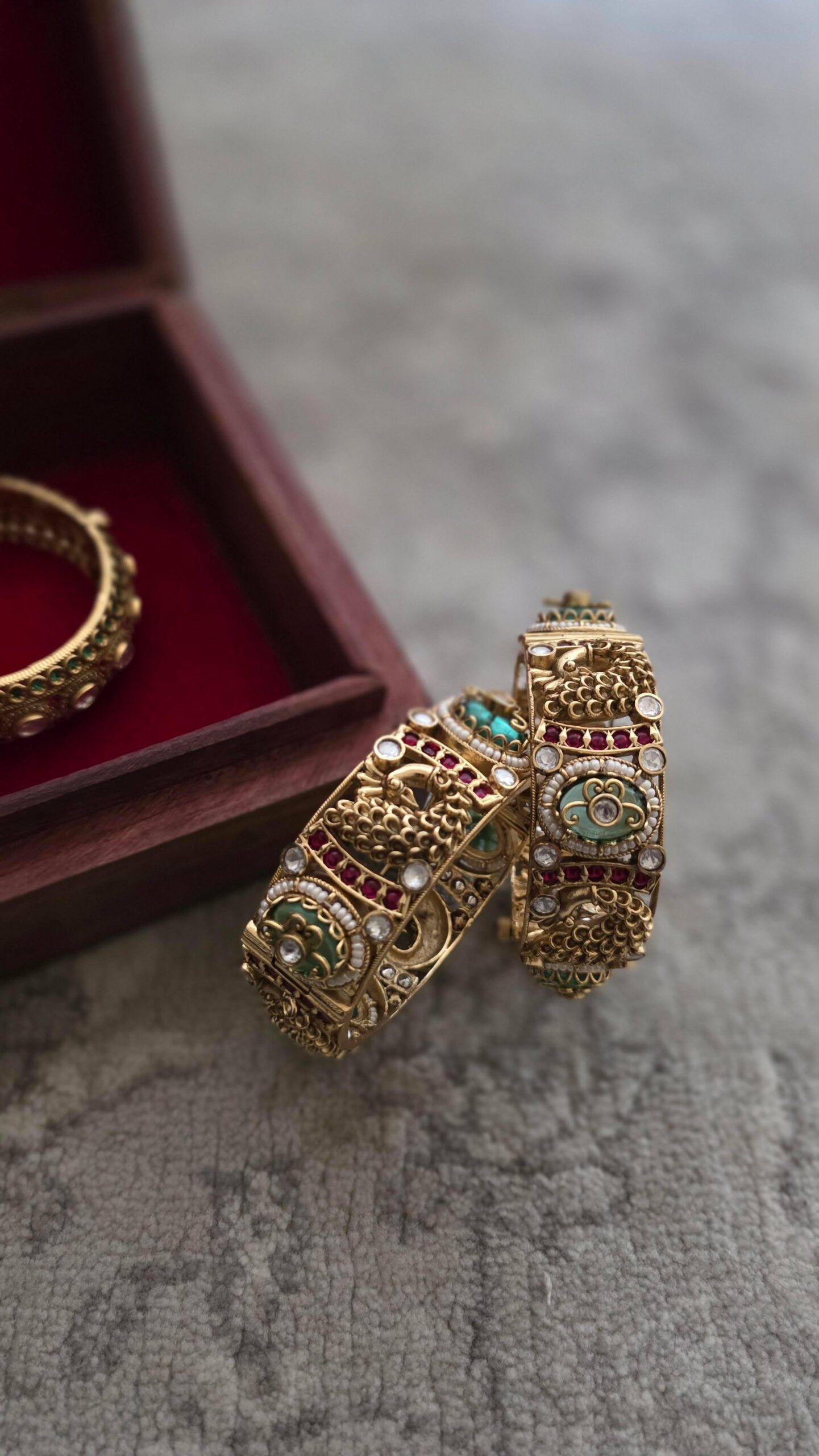 Mehal handcrafted openable bangles Thumbnail