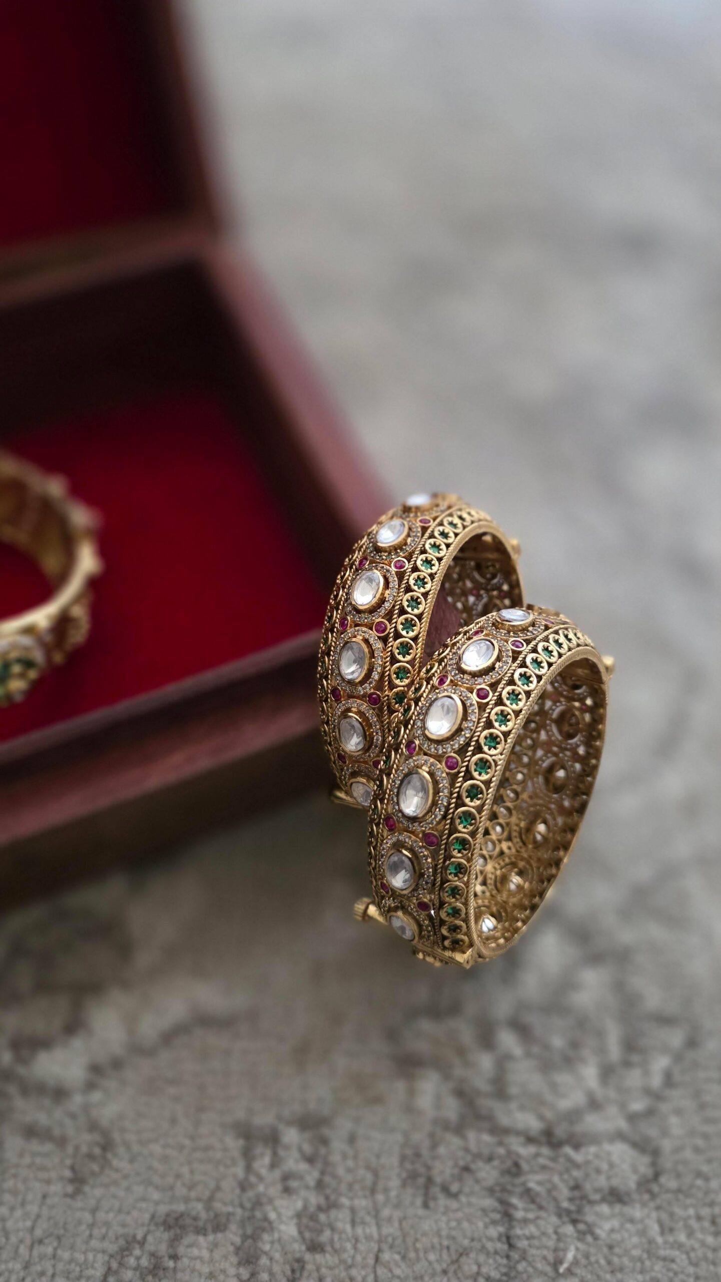 Maya polki bangles Thumbnail