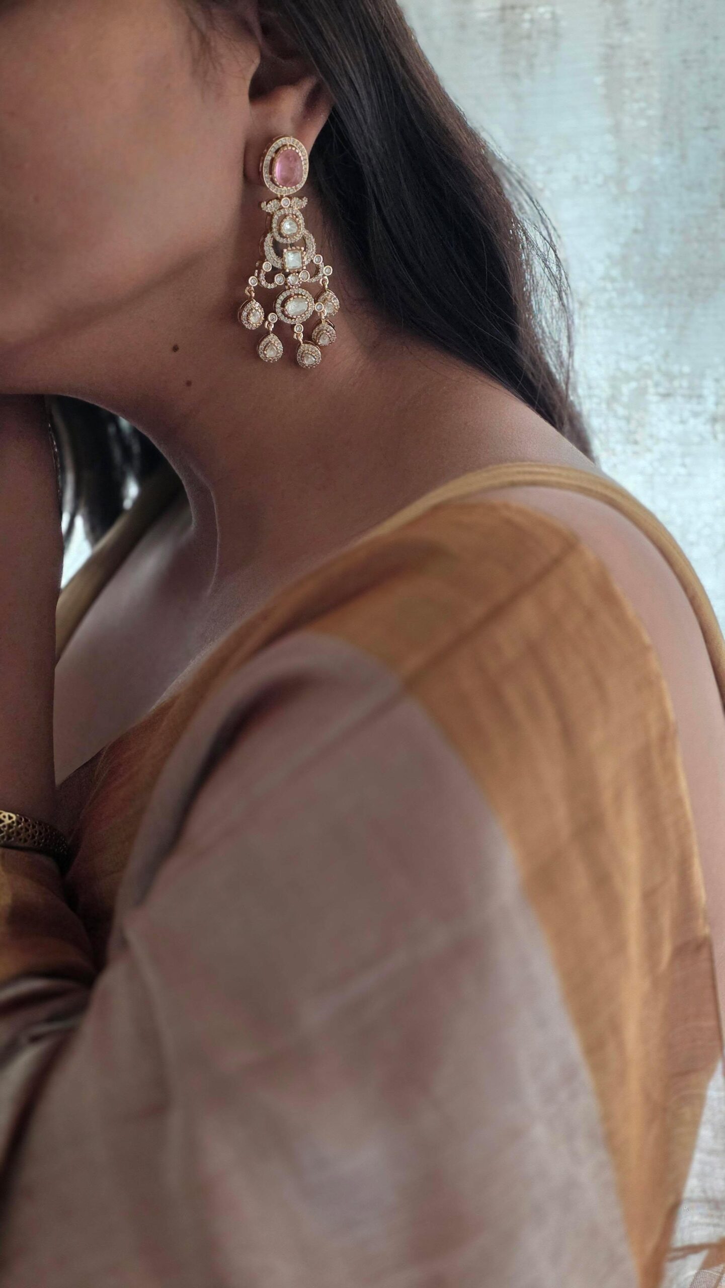 Purvika polki earrings Thumbnail