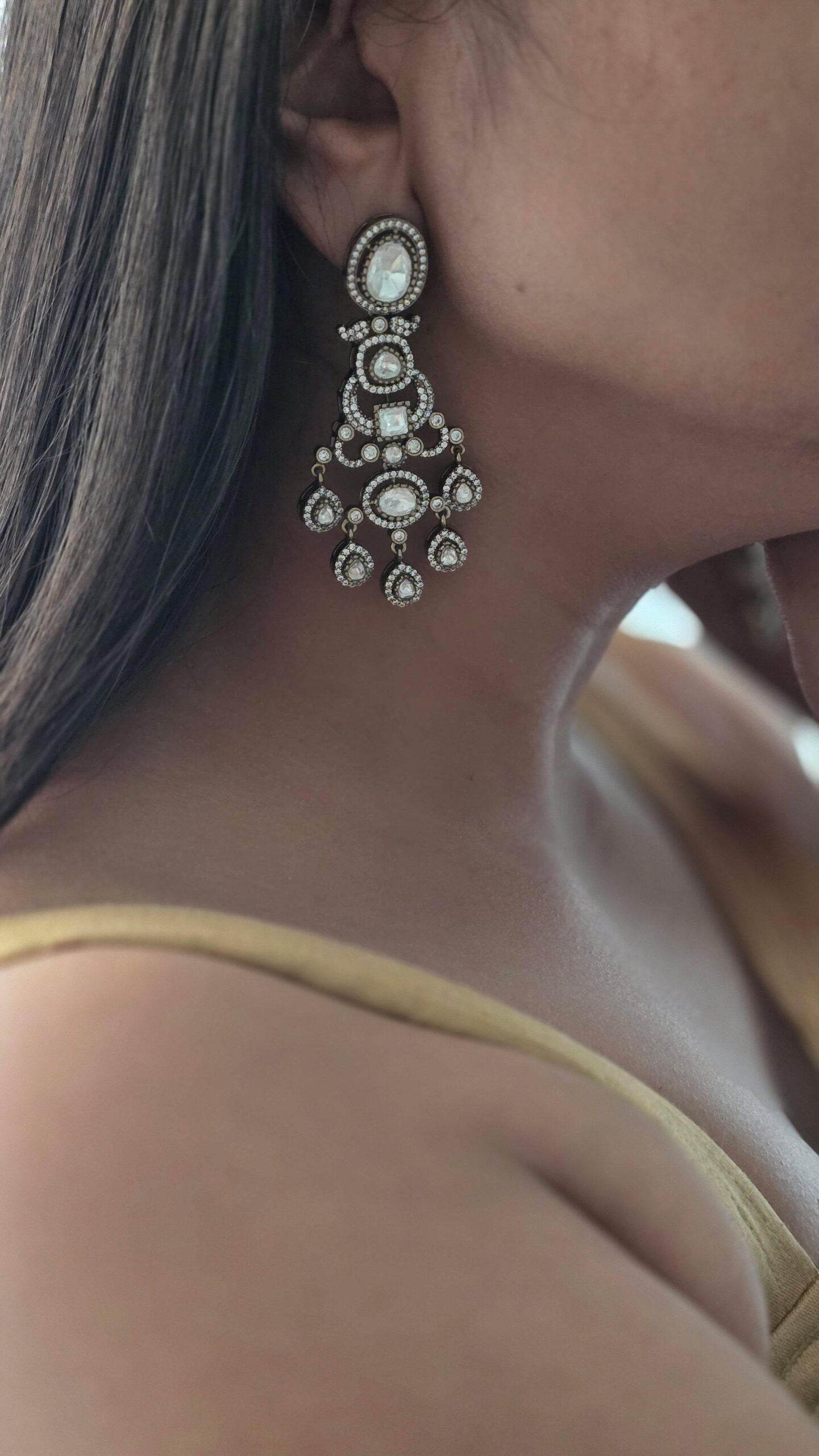 Purvika polki earrings Thumbnail