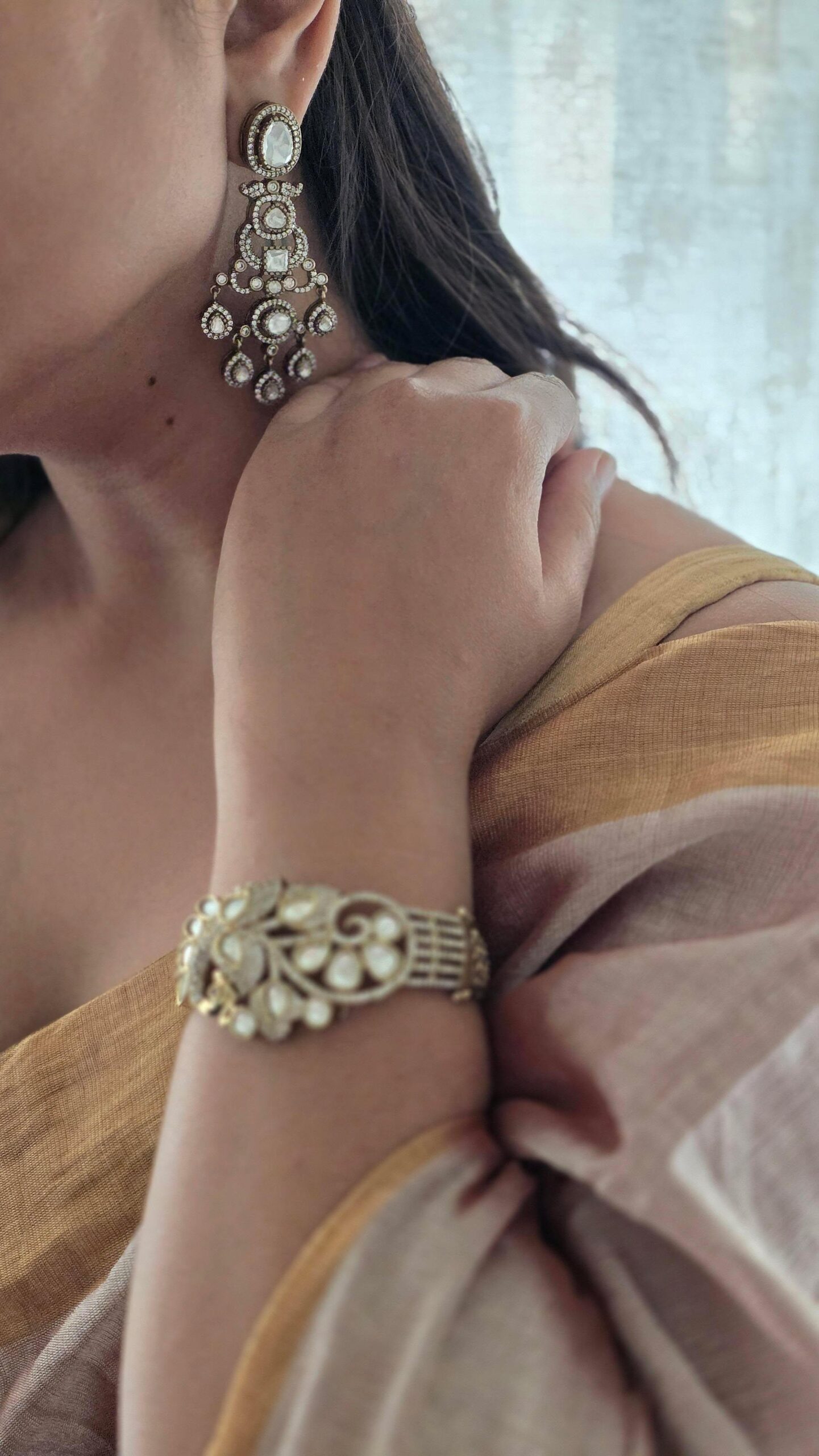 Purvika polki earrings Thumbnail