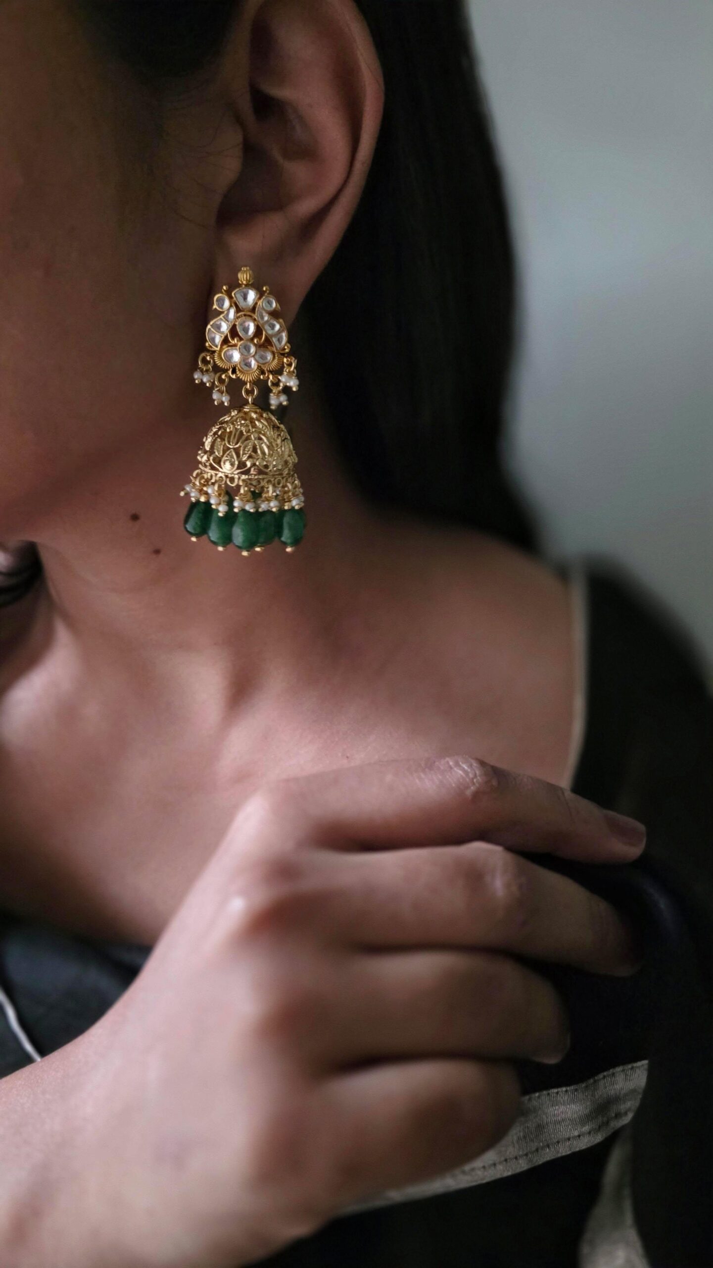 Saira handcrafted jhumki Thumbnail