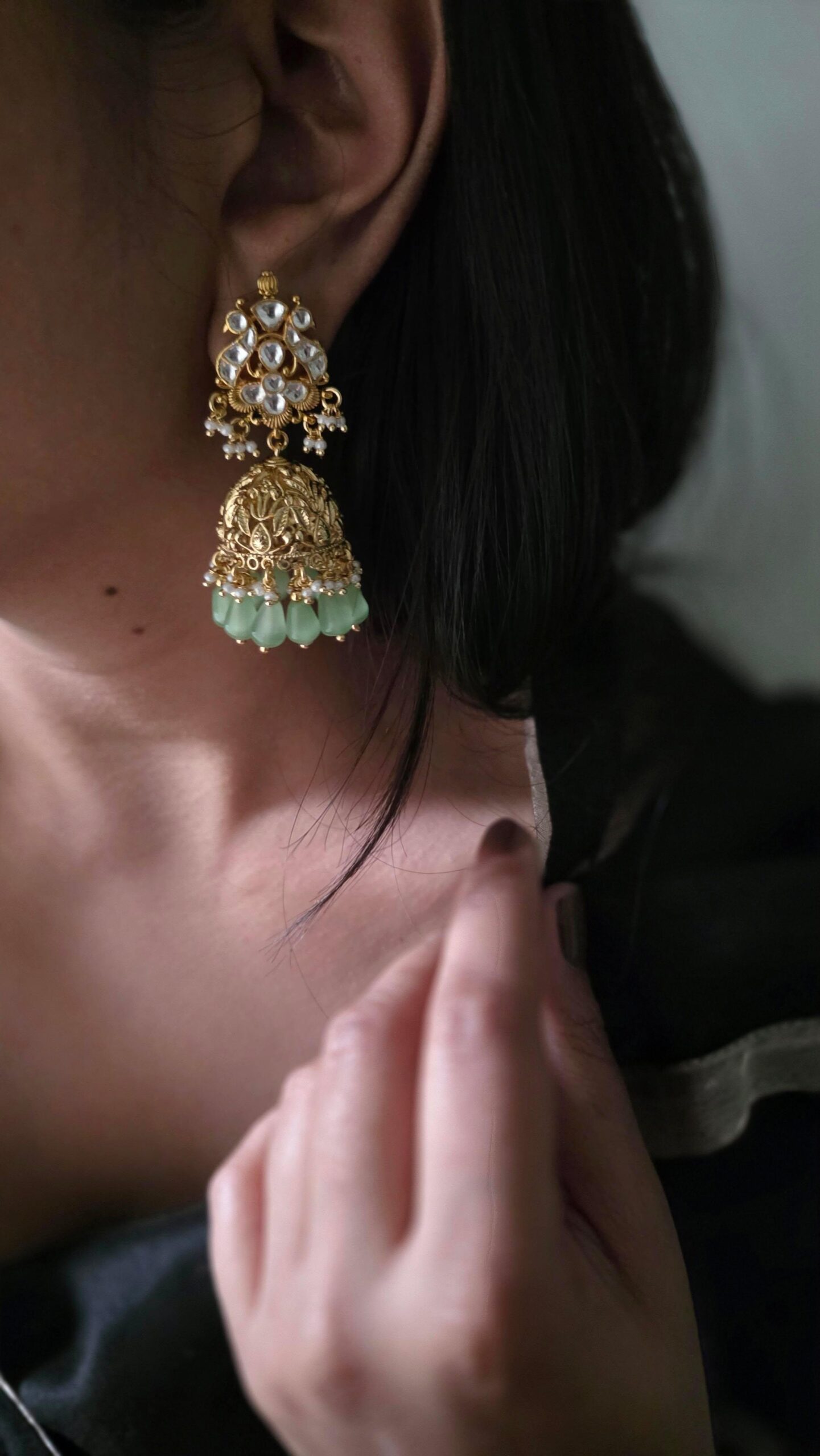 Saira handcrafted jhumki Thumbnail