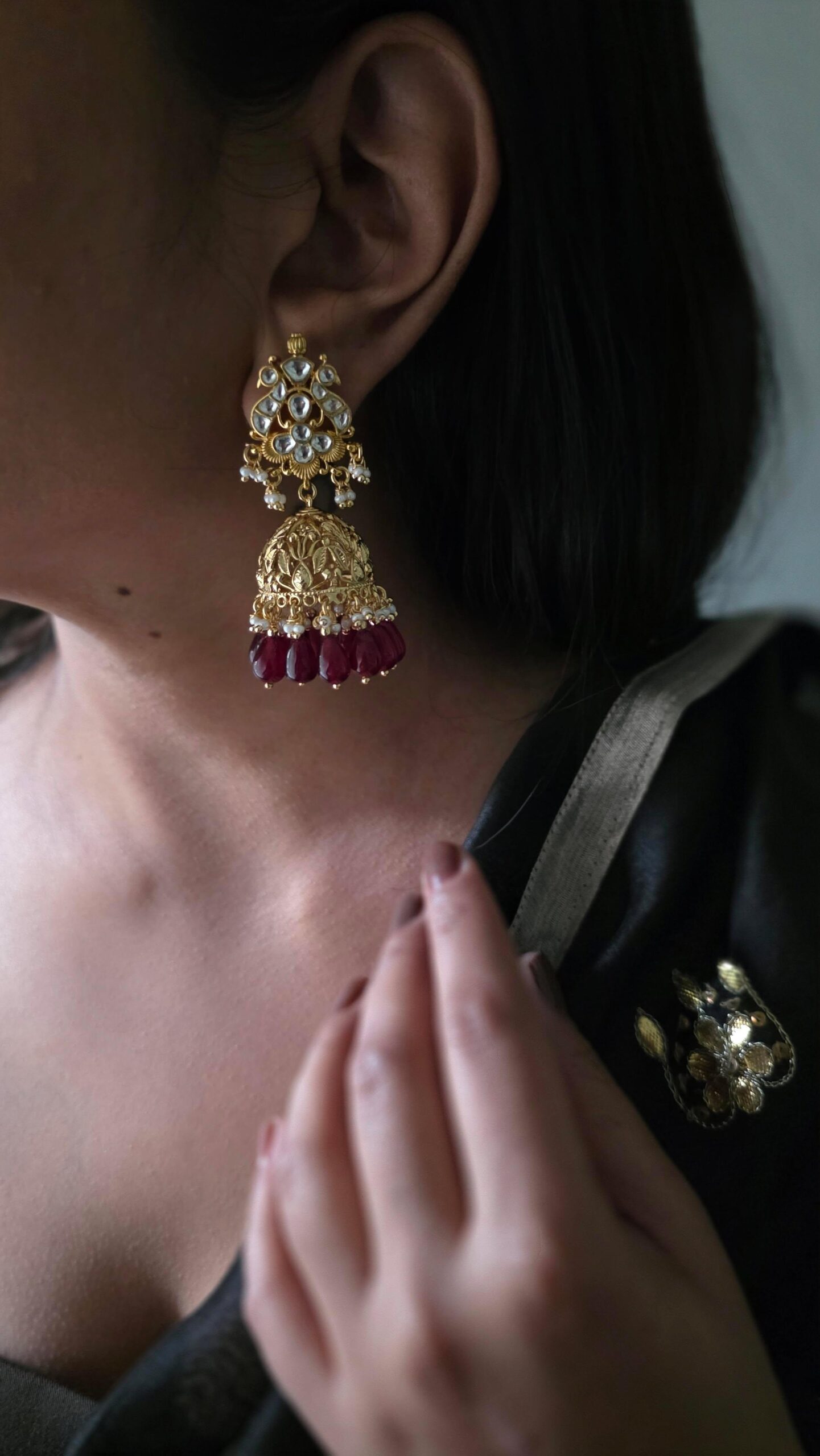 Saira handcrafted jhumki Thumbnail