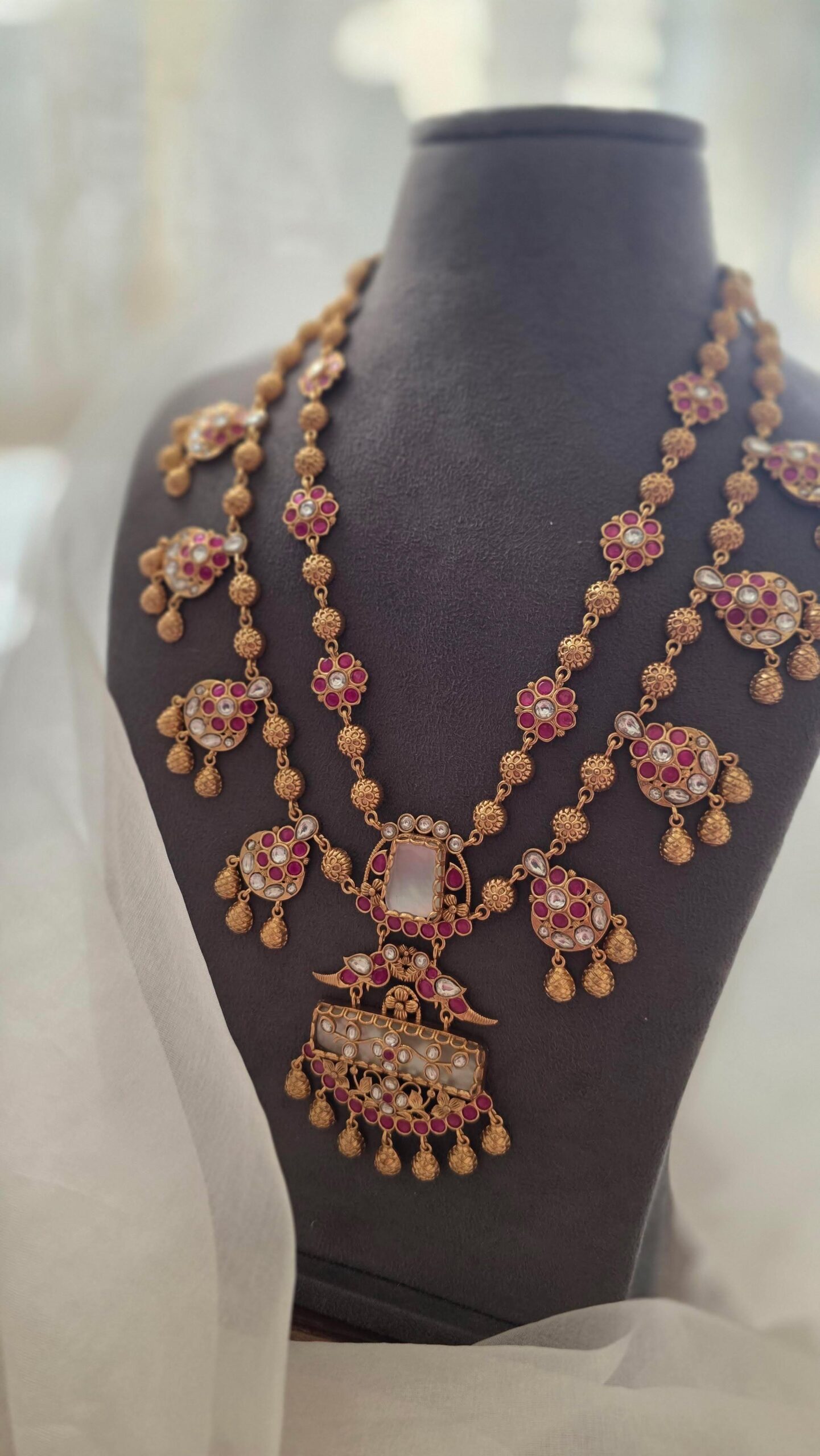 Ishanvi handcrafted long necklace Thumbnail