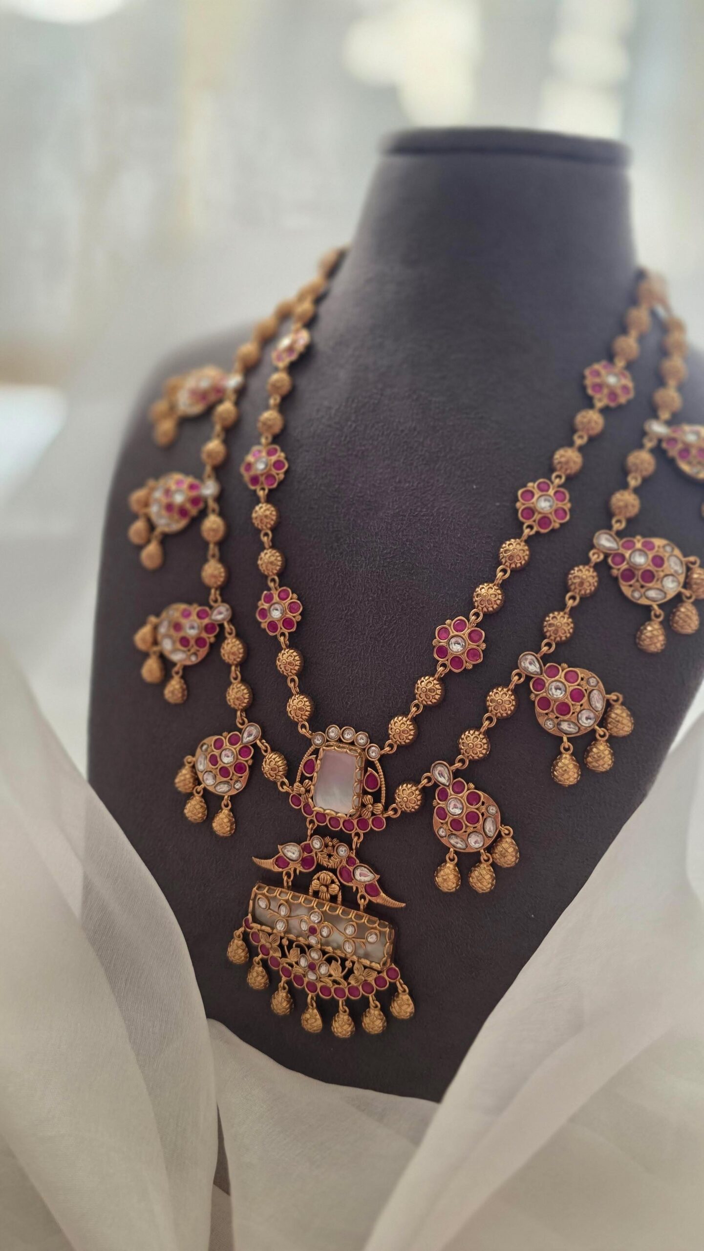 Ishanvi handcrafted long necklace Thumbnail