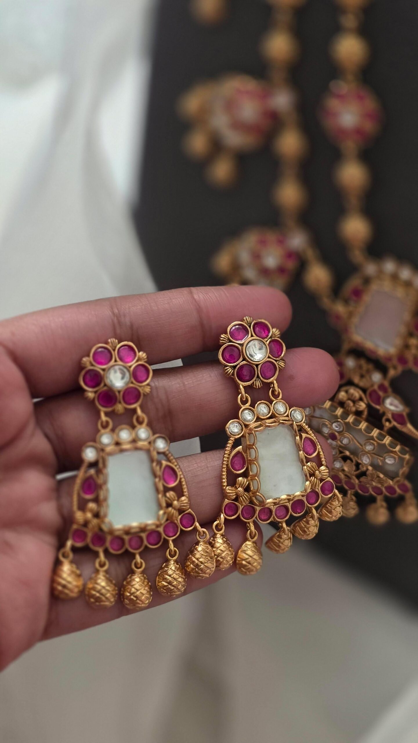 Ishanvi handcrafted long necklace Thumbnail