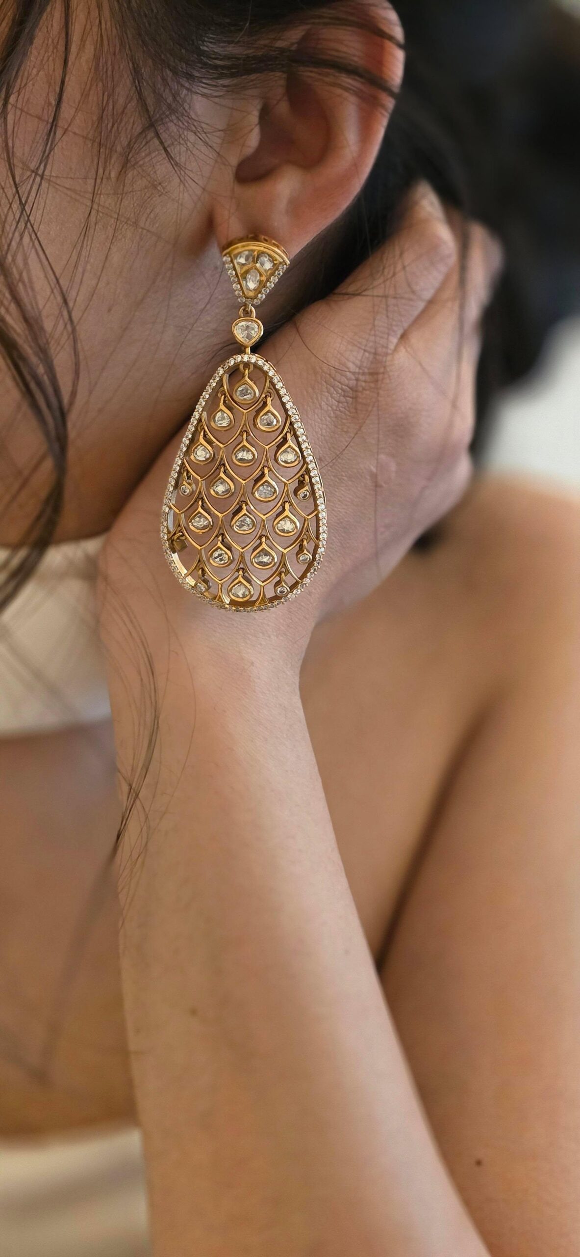 Mrunal polki earrings Thumbnail