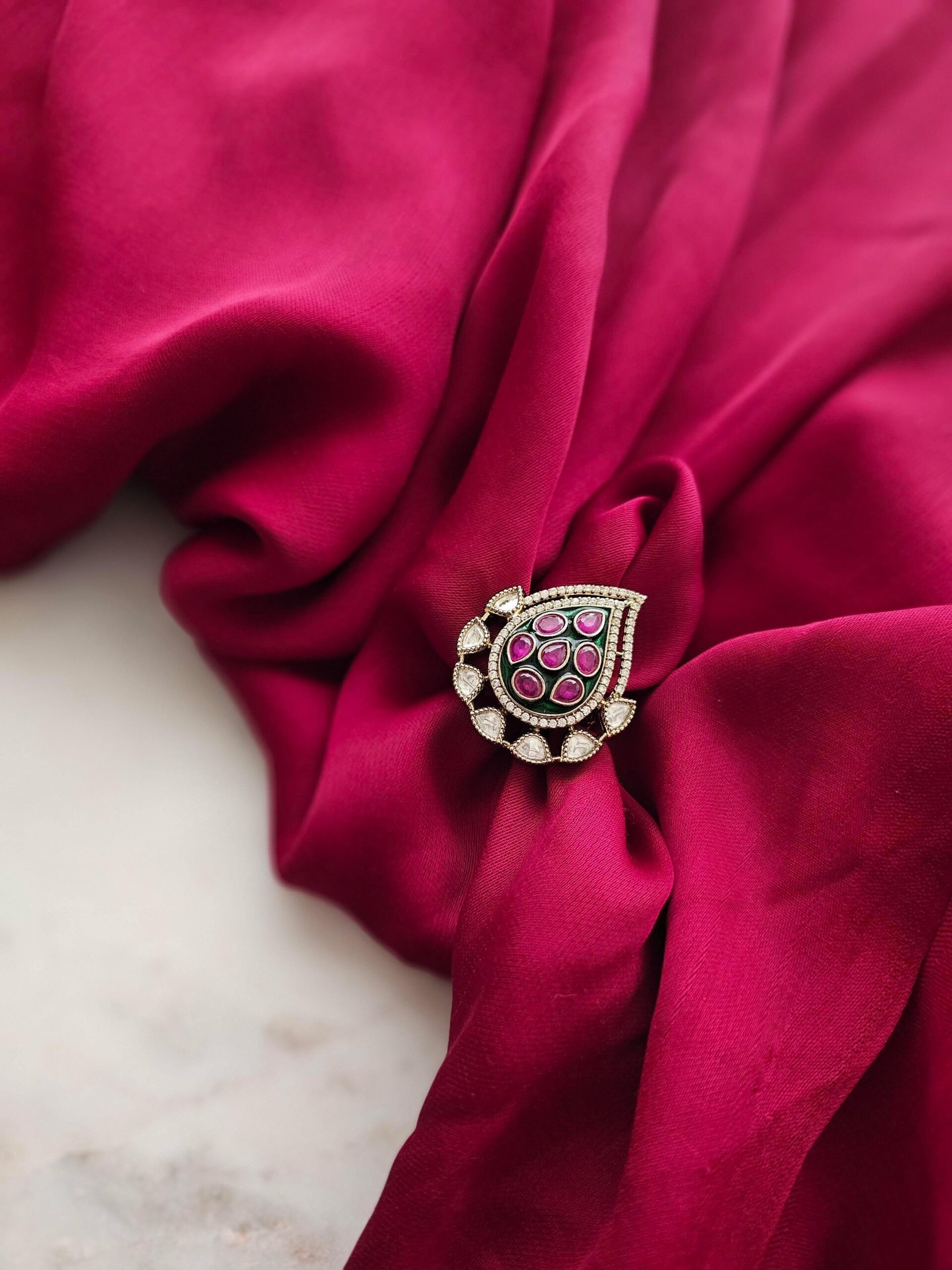 Gunika meenakari ring Thumbnail