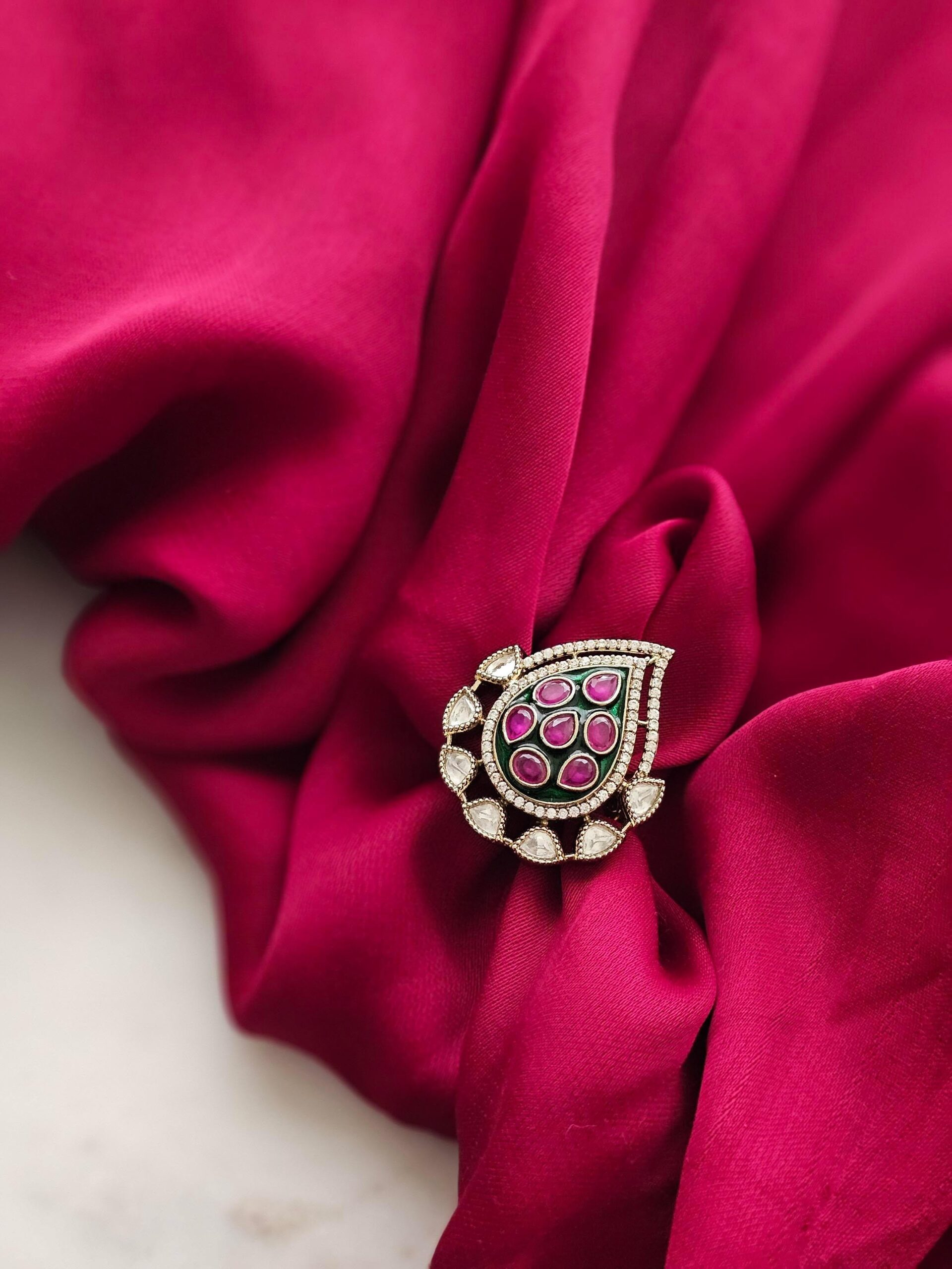 Gunika meenakari ring Thumbnail